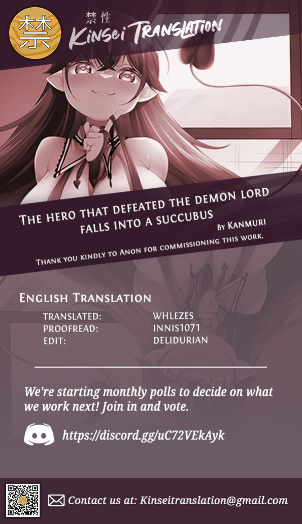 [Slime no Kanmuri (Kanmuri)] Maou ni Idonda Yuusha ga Succubus ni Ochite iku Hanashi | The Hero That Defeated the Demon Lord ♂ Falls Into a Succubus [Kinsei Translations]