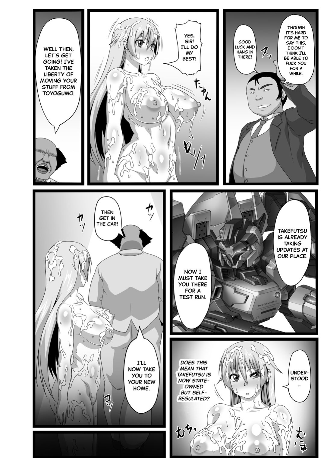 [ONEONE1 (Pepo)] Watashi wa Seiyoku no Hakeguchi! Hakudaku no Nikubenki Haruka | I'm The Outlet For Your Sexual Urges! Soiled Cum Dumpster Haruka (Minkan Seigi Gaisha 2) [Black Grimoires]