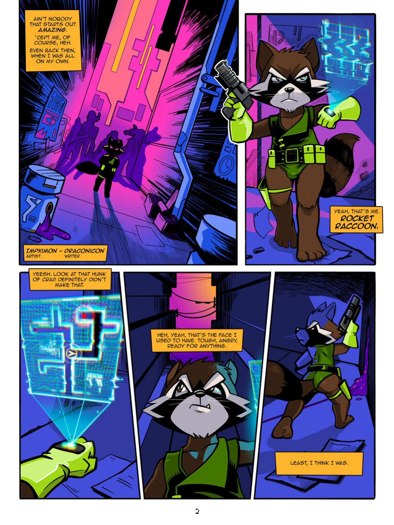 [ImpXimon] Rocket Raccoon Retro Comic