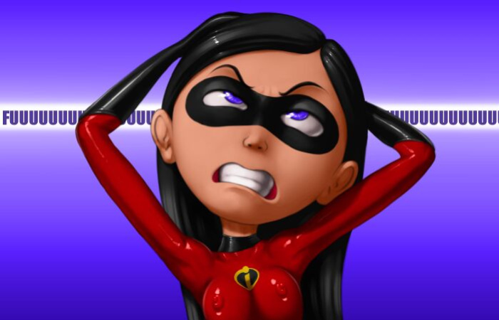 [Angelauxes] Violet Parr meets Hulk (The Incredibles, Marvel Comics)