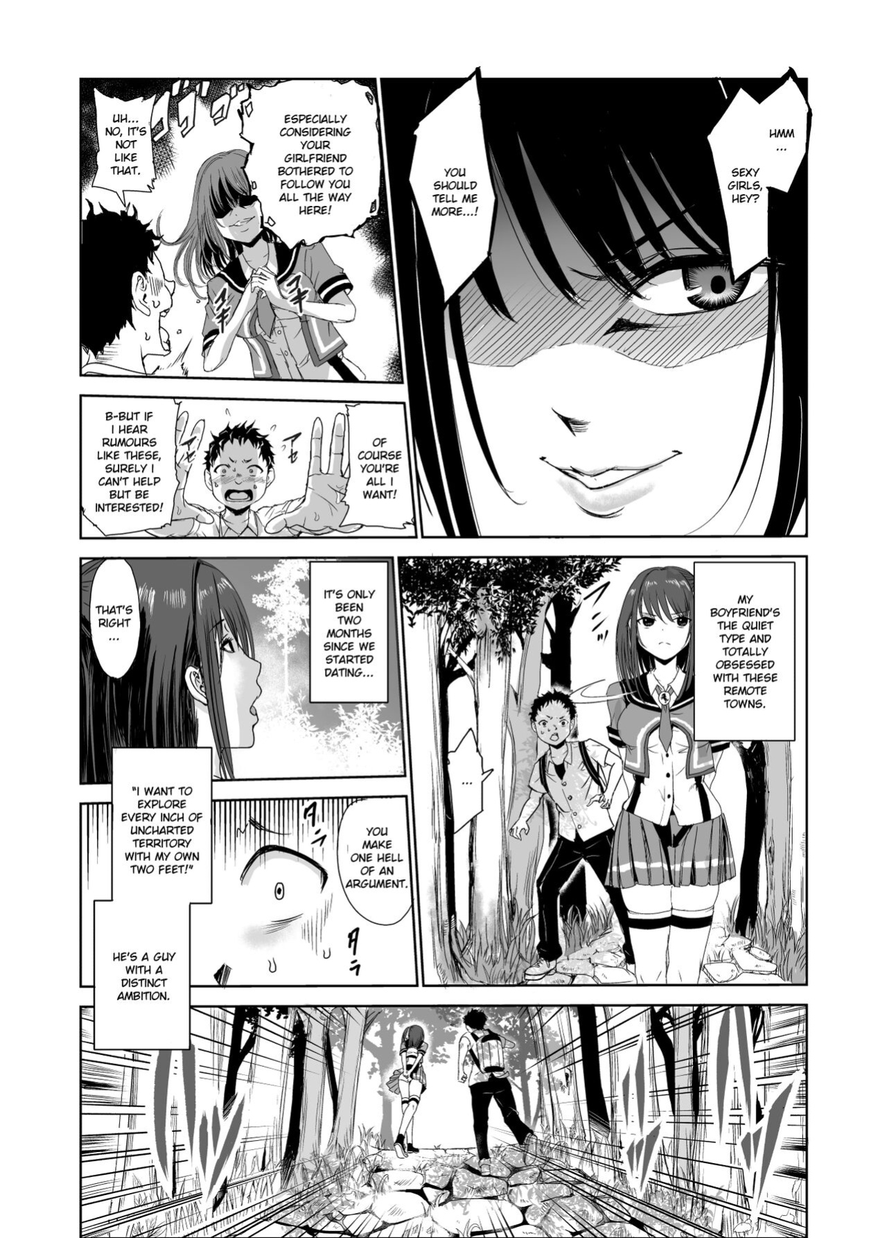 [Raid Socks (Tricky)] Tsuyagari Mura 1 ~Kareshi o Mamoru Tame Hikyou no Mura de Kyousei Gohoushi & NTR Sex~ [RuruScanlations]