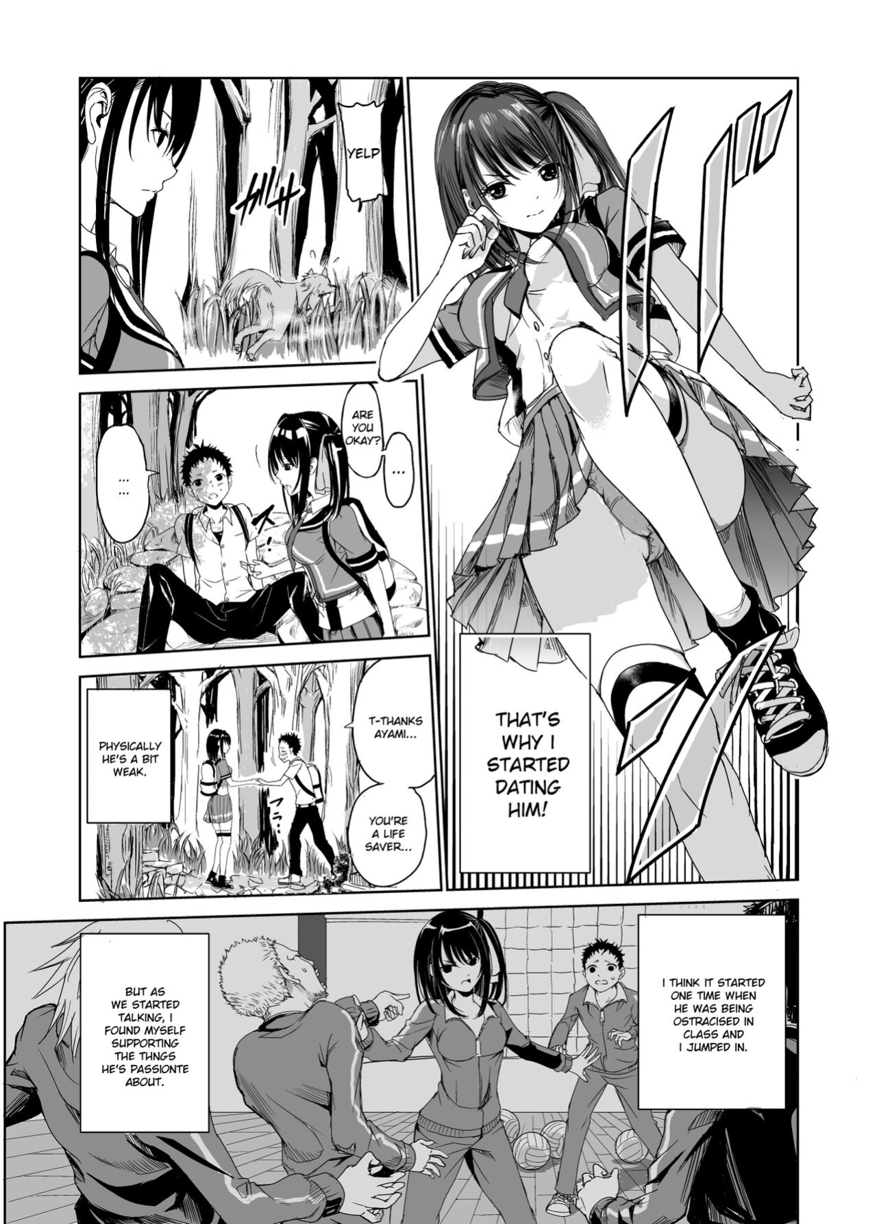 [Raid Socks (Tricky)] Tsuyagari Mura 1 ~Kareshi o Mamoru Tame Hikyou no Mura de Kyousei Gohoushi & NTR Sex~ [RuruScanlations]