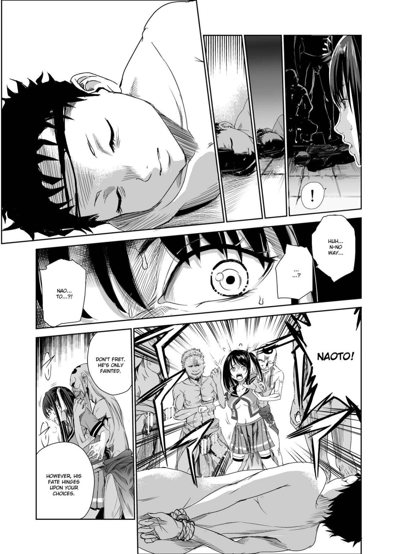 [Raid Socks (Tricky)] Tsuyagari Mura 1 ~Kareshi o Mamoru Tame Hikyou no Mura de Kyousei Gohoushi & NTR Sex~ [RuruScanlations]