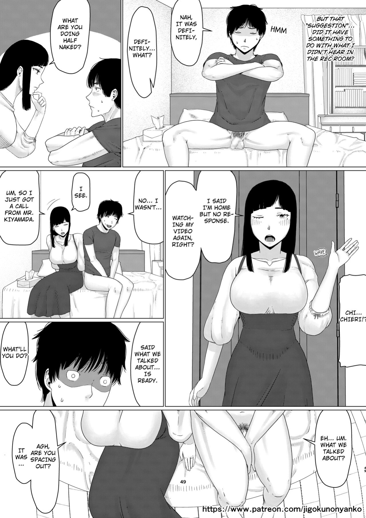 [Jigoku no Nyanko] Chieri-san wa Makerarenai! 3 Otto Kounin de Dare no Seishi demo Jusei suru Hentai Benki Dai 1-kan | Chieri-san Never Gives Up! 3 Perverted toilet wife who fertilizes anyone's sperm with her husband's approval [Part-1]
