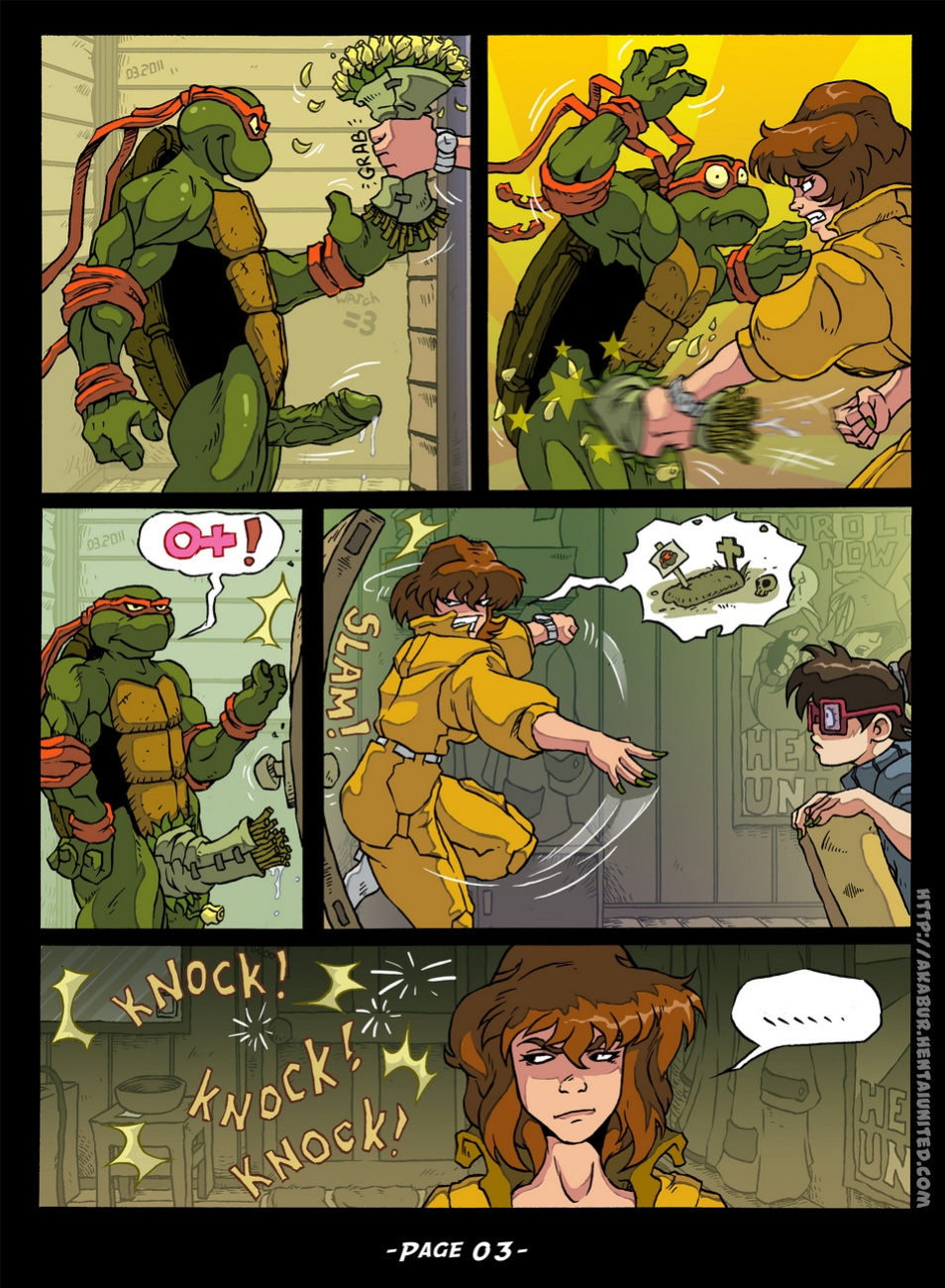 [Akabur] The Slut From Channel Six: Part 3 (Teenage Mutant Ninja Turtles)