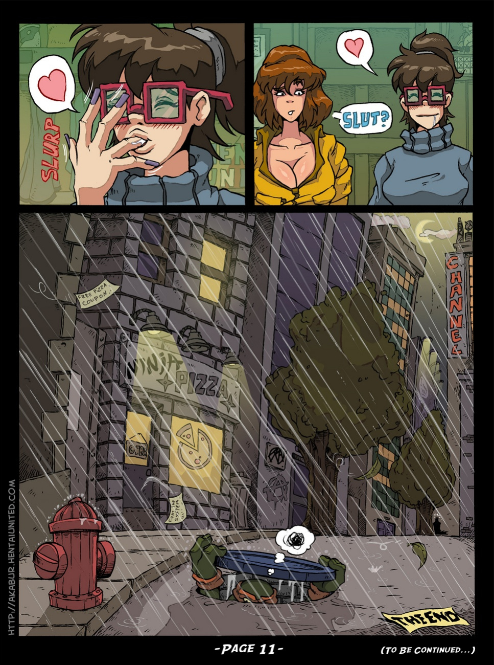 [Akabur] The Slut From Channel Six: Part 3 (Teenage Mutant Ninja Turtles)