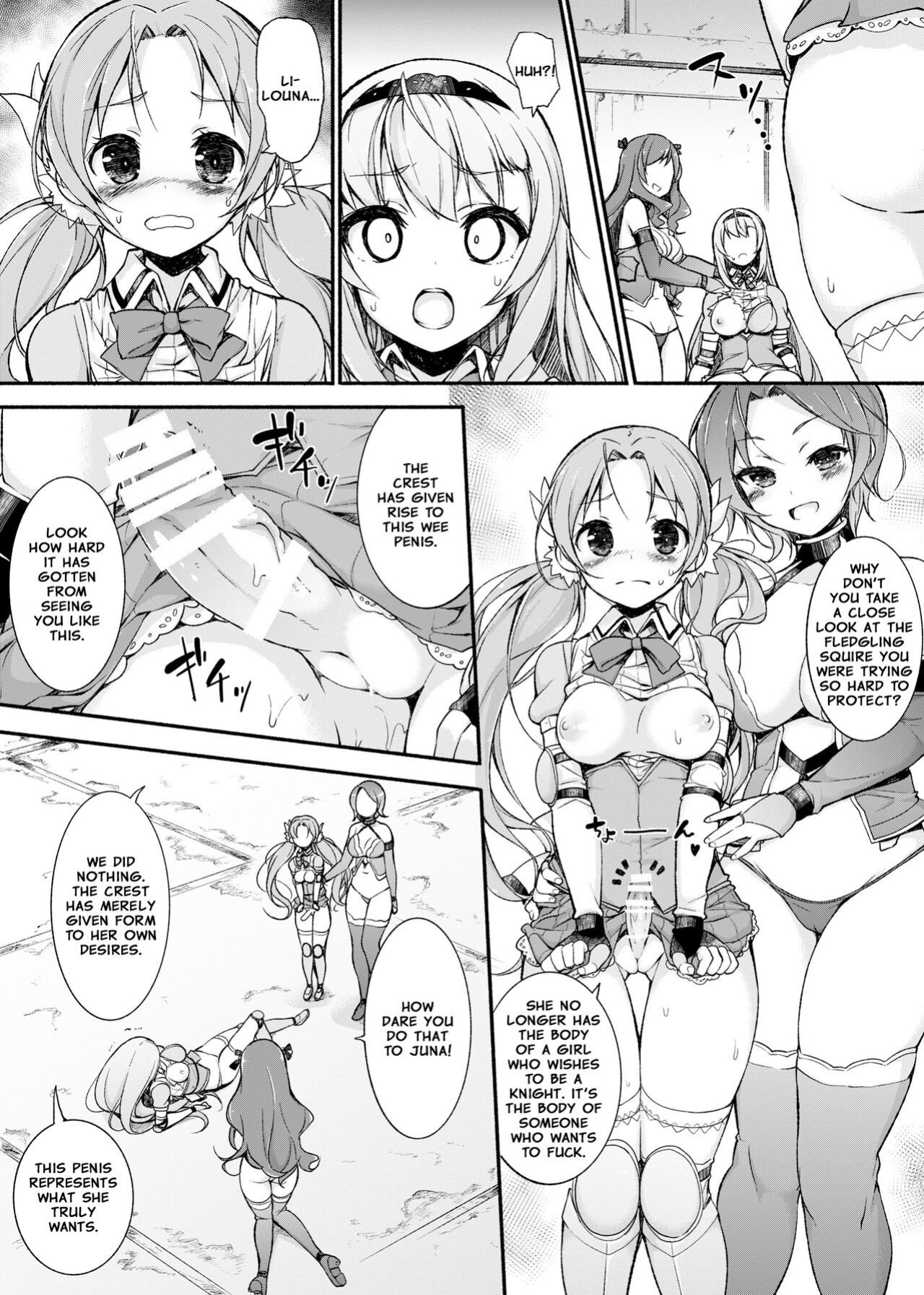 [Massaratou (Motomushi)] Onna Kishi Sei Ruruna ~Kishi Mahou Gakuen Intan~ | Maiden Knight Lilouna ~The Degenerate Knight-Mage Academy Feud~