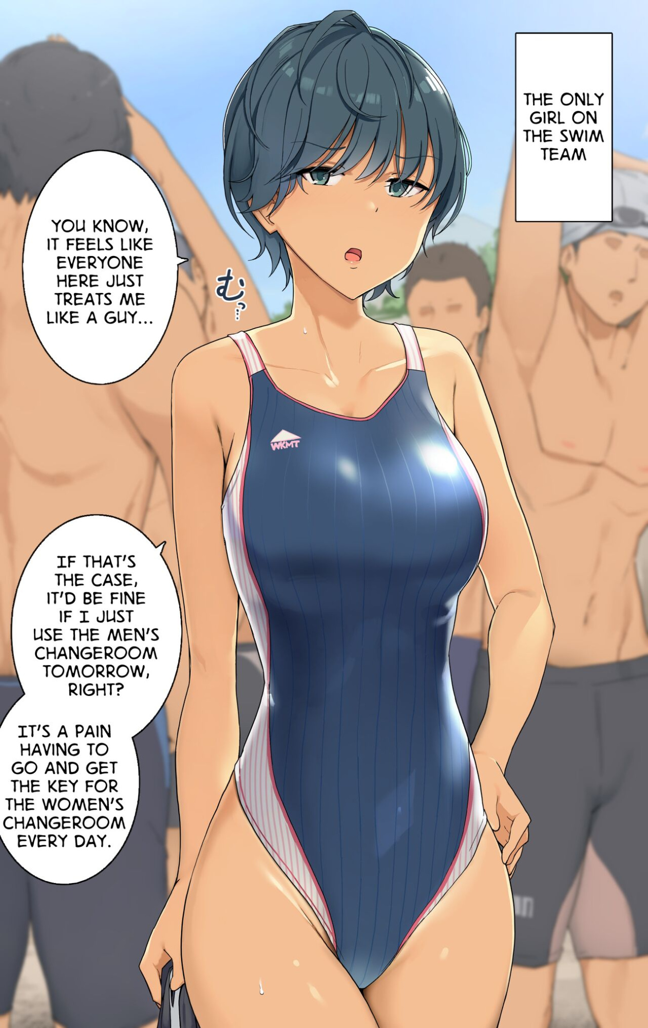 [Wakamatsu] Joshi Buin Hitori dake no Suieibu | The Only Girl on the Swim Team