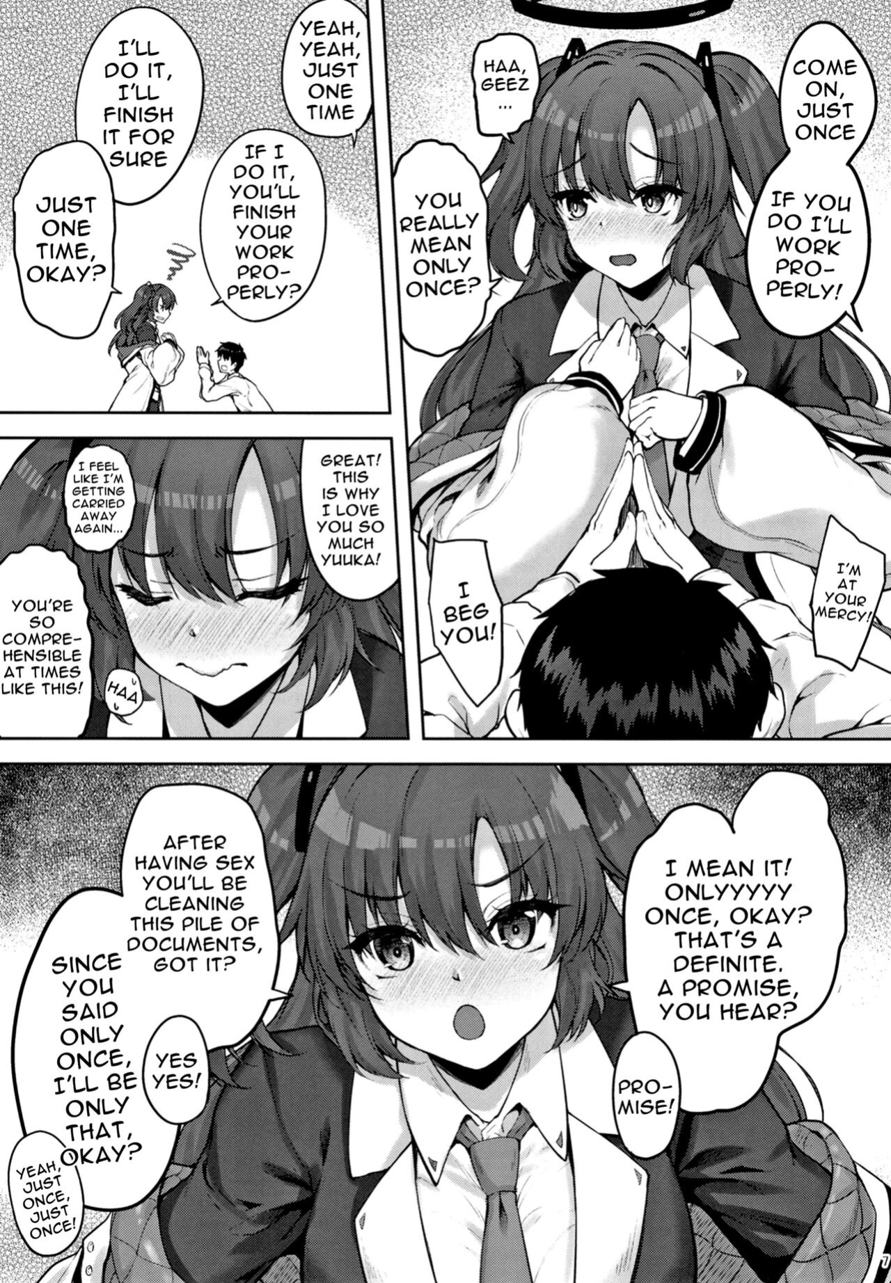 [Mugen@WORKS (Akiduki Akina)] Hontou…1-kai dake desukarane | Fine... But We're Only Doing It This One Time (Blue Archive)