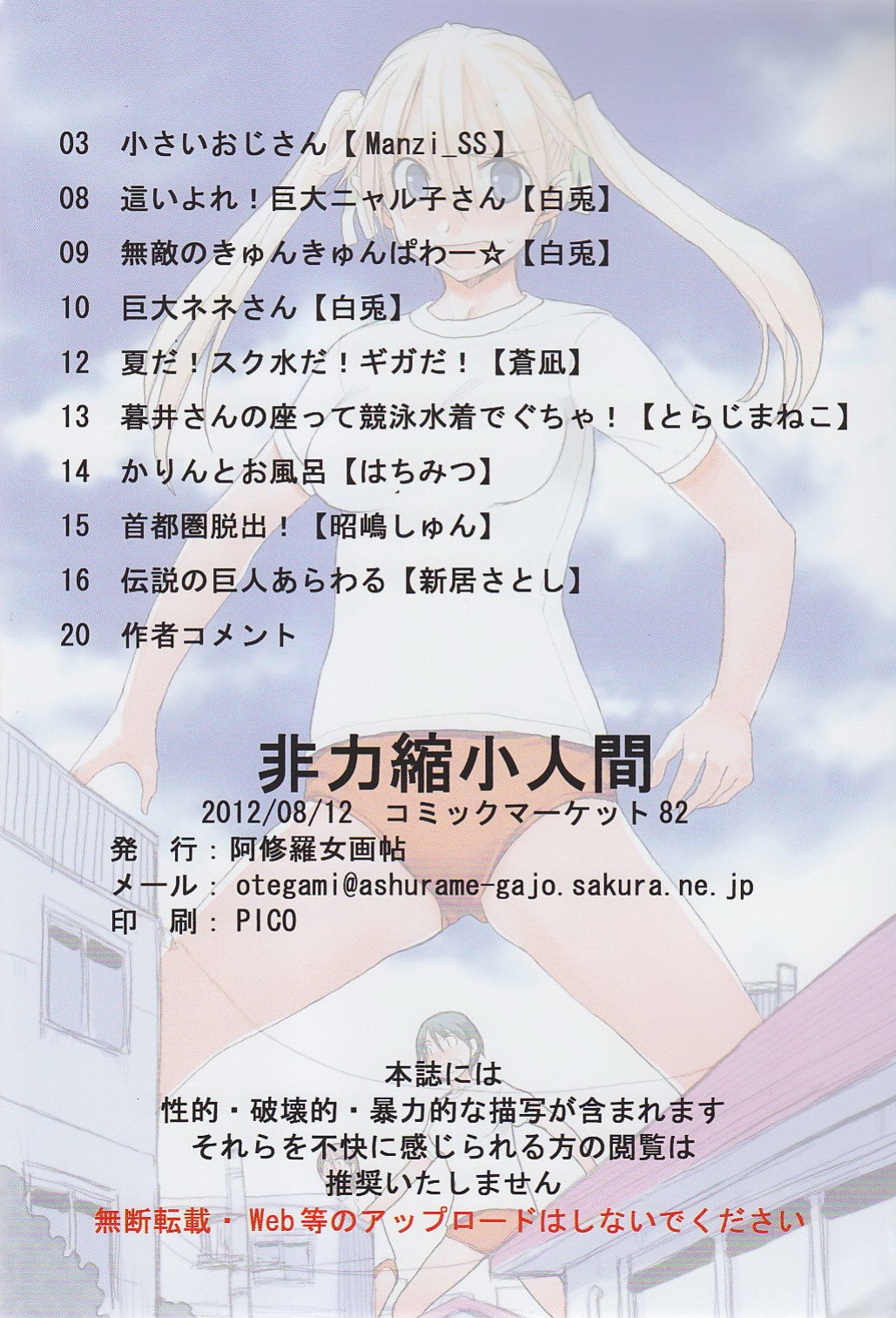 (C82) [Ashurame Gajoh (Various)] Hiriki Shukushou Ningen | Powerless Tiny Humans [Incomplete]