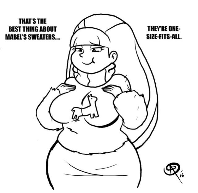 Thicc-verse Gravity Falls (Chillguydraws)