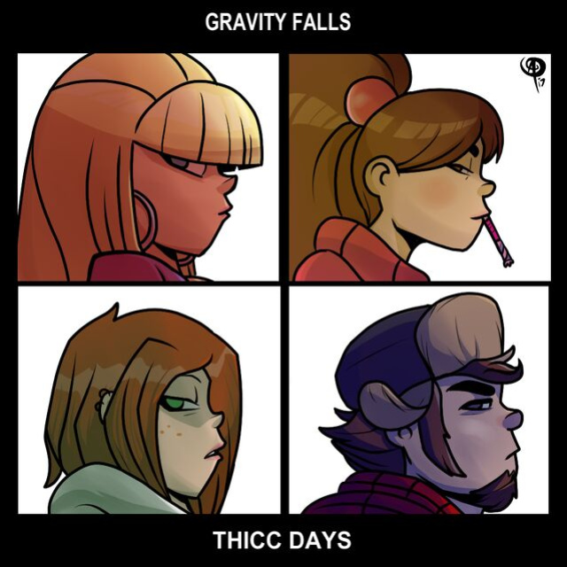 Thicc-verse Gravity Falls (Chillguydraws)