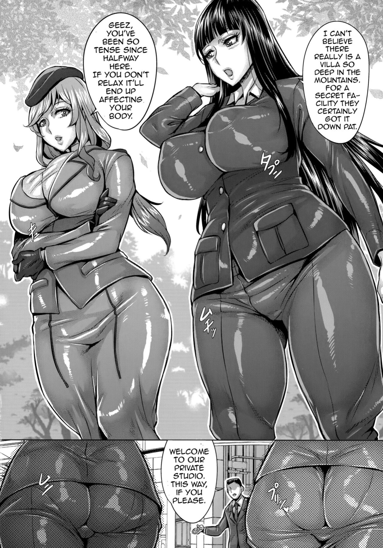 [Keigai Tengen (Momofuki Rio)] Sennou Sareta Iemoto-tachi no Zenra Inniku Satsueikai | The Mind Controlled Family Head's Fully Nude Photo Session (Girls und Panzer)
