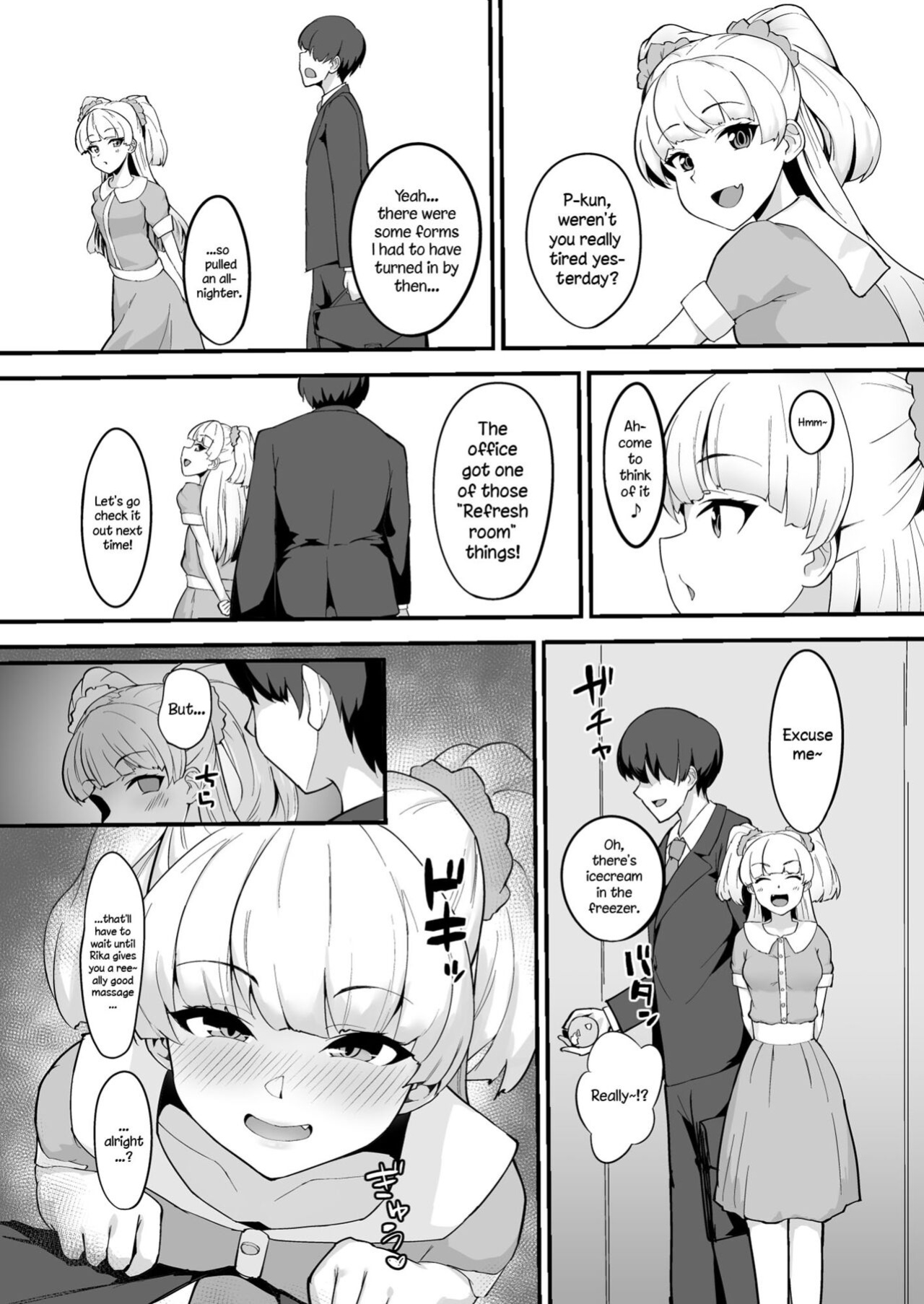 [Hadairo Crayon (Hadacra)] Rika wa P-kun Senyou no Massage-ya-san da yo | Rika Is P-kun's Personal Masseuse (THE IDOLM@STER CINDERELLA GIRLS)