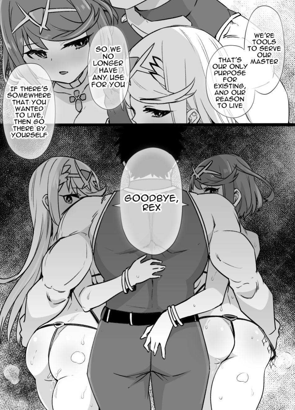 [Kusayarou] Homura & Hikari Sennou NTR Manga 14P | Homura & Hikari Brainwashing NTR (Xenoblade 2)