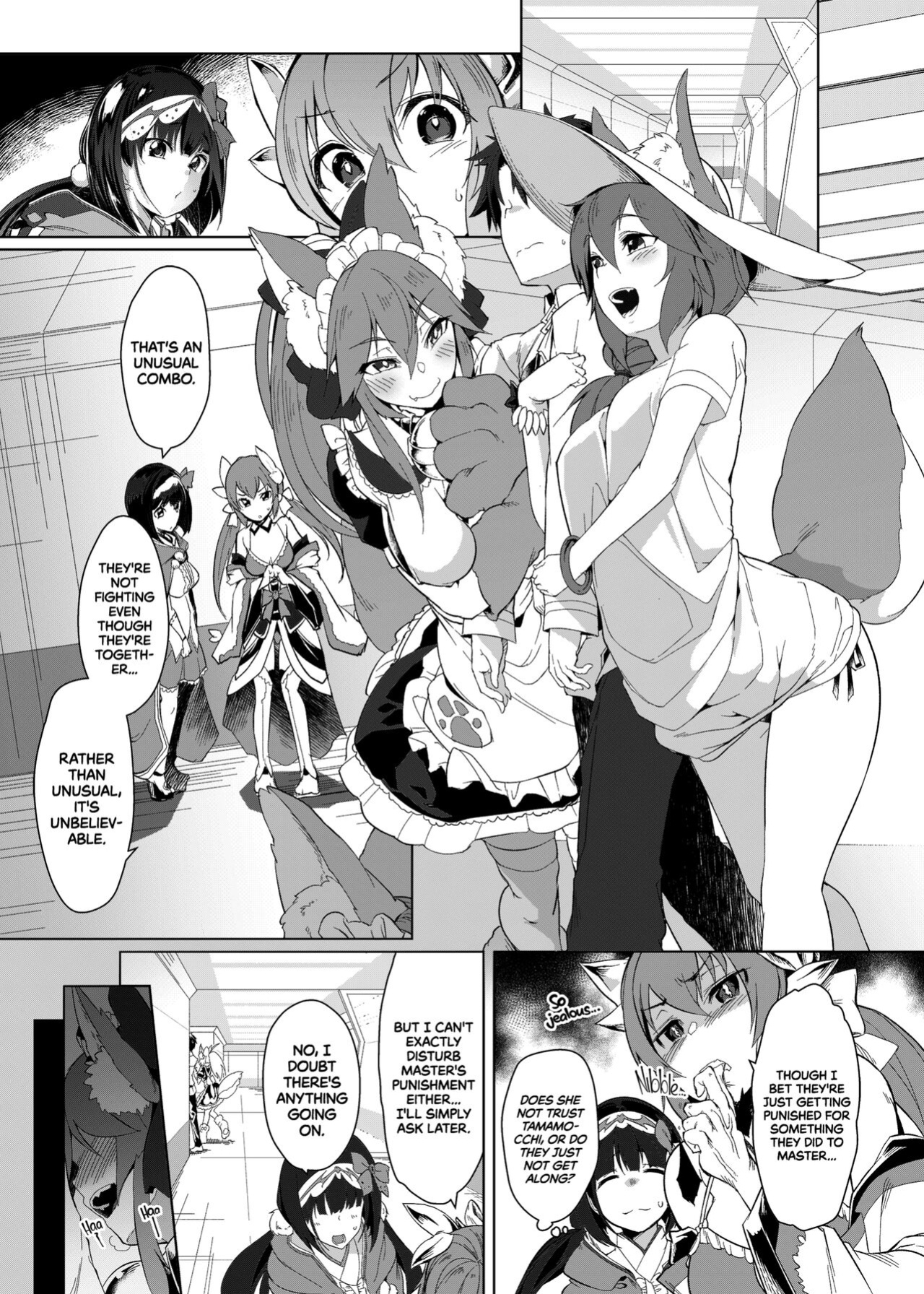 [Akikaze Asparagus (Aki)] Hatsujou Cat Fight | A Heated Cat Fight (Fate/Grand Order)