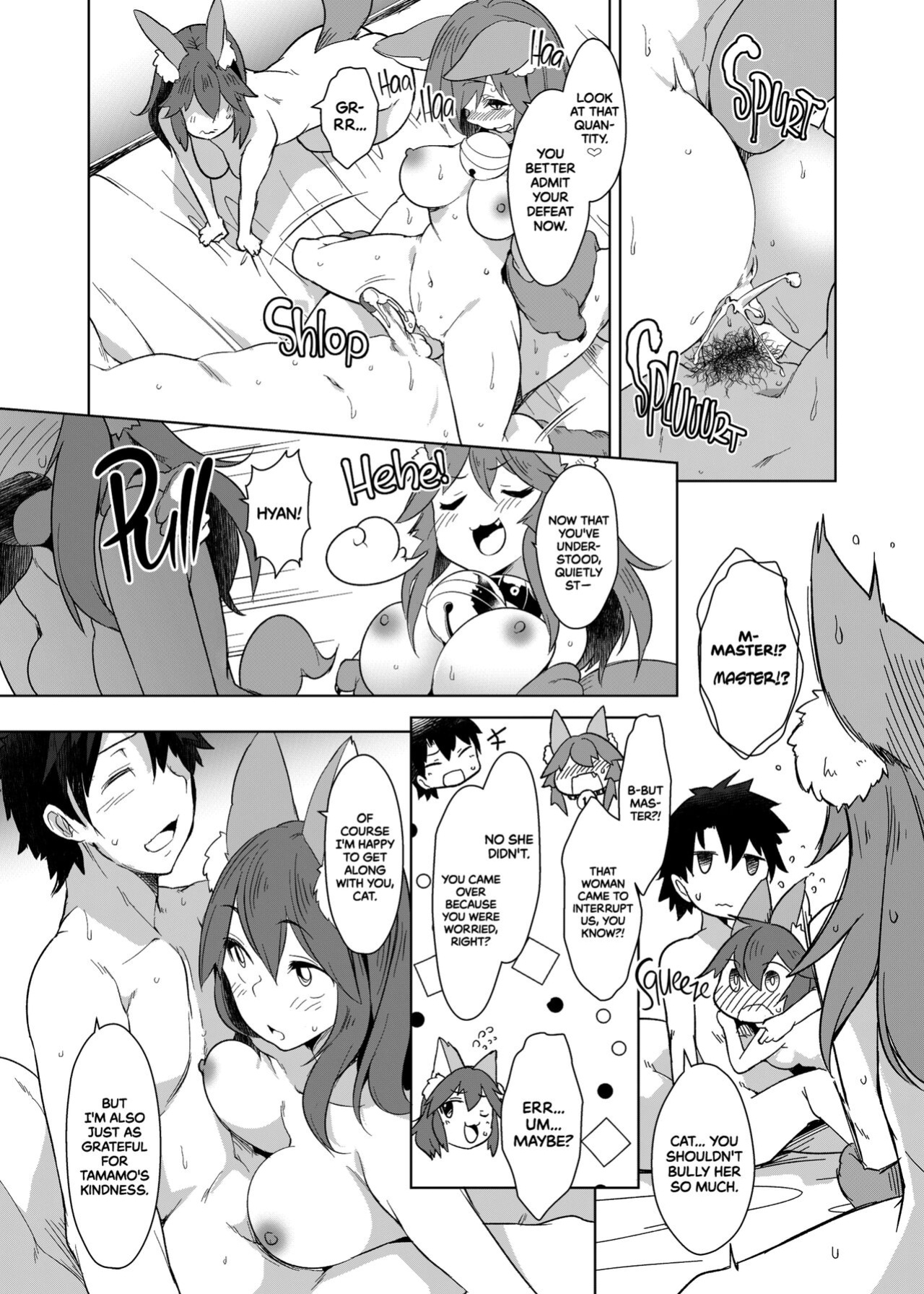 [Akikaze Asparagus (Aki)] Hatsujou Cat Fight | A Heated Cat Fight (Fate/Grand Order)