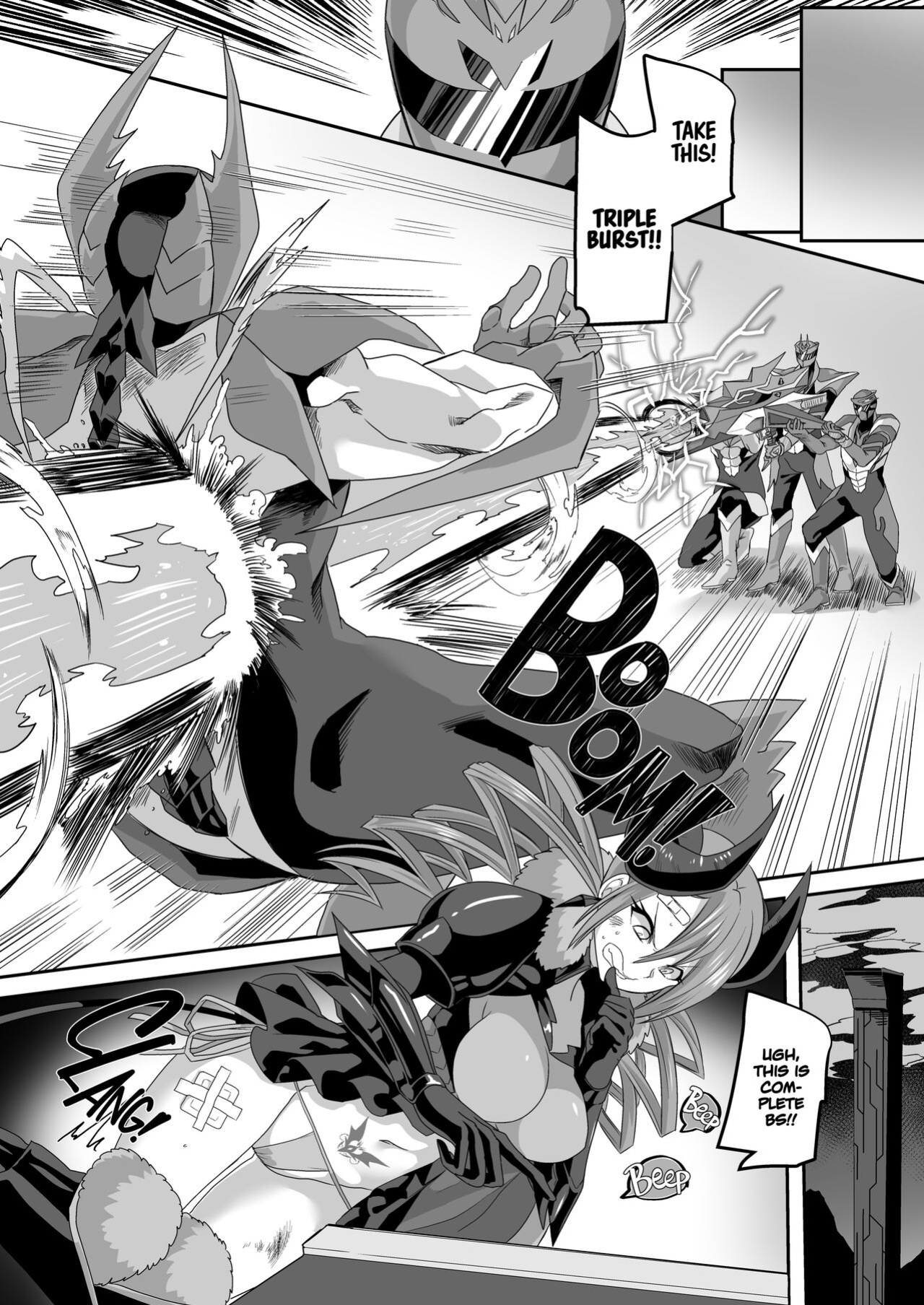 : [Amuai Okashi Seisakusho (Kouji)] Saikyou no Seigi no Hero wa Kagami no Naka de wa Saijaku no Kaijin | The Strongest Hero of Justice is the Weakest Villain in the Mirror