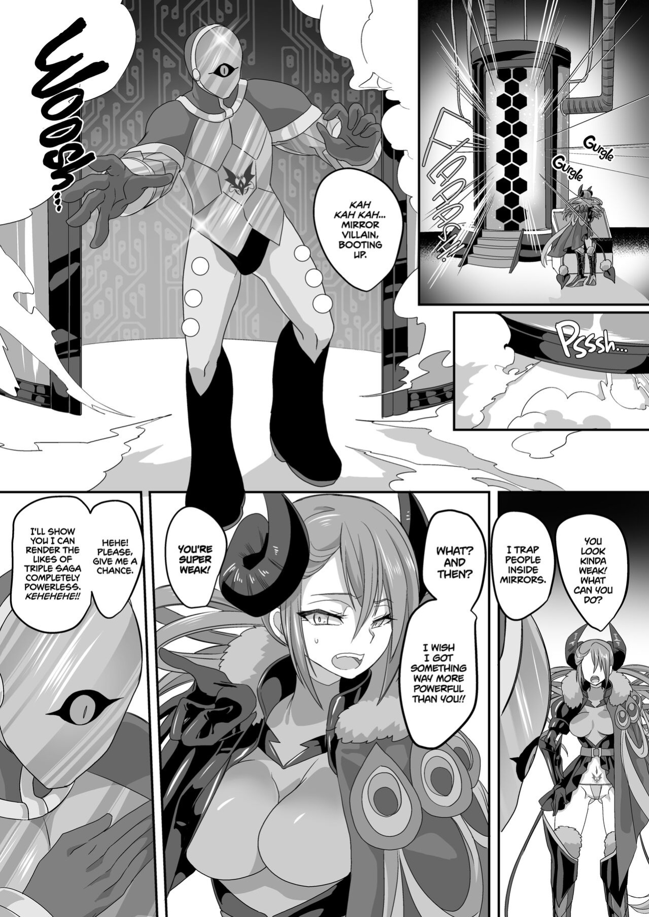 : [Amuai Okashi Seisakusho (Kouji)] Saikyou no Seigi no Hero wa Kagami no Naka de wa Saijaku no Kaijin | The Strongest Hero of Justice is the Weakest Villain in the Mirror