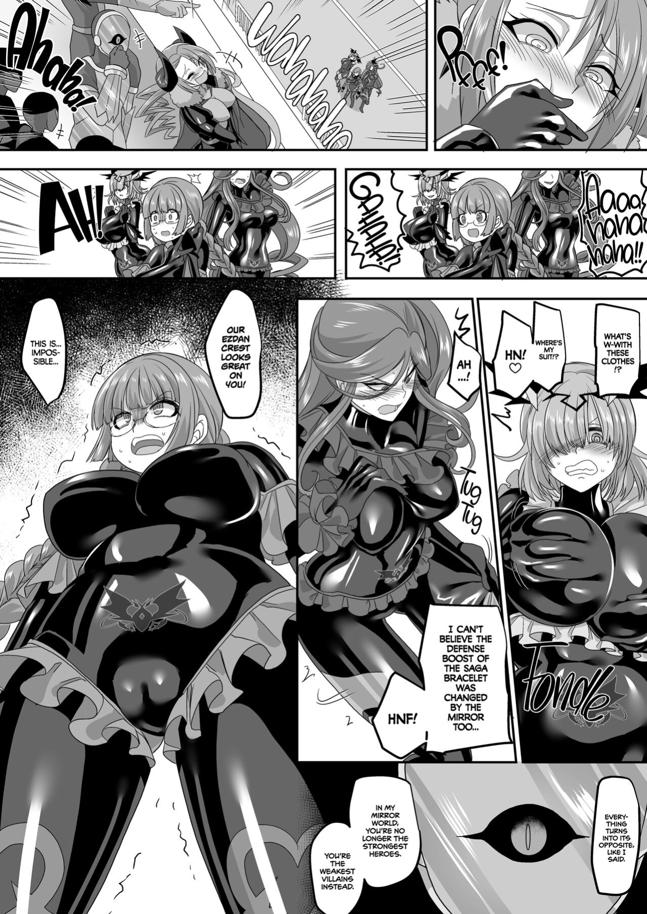: [Amuai Okashi Seisakusho (Kouji)] Saikyou no Seigi no Hero wa Kagami no Naka de wa Saijaku no Kaijin | The Strongest Hero of Justice is the Weakest Villain in the Mirror