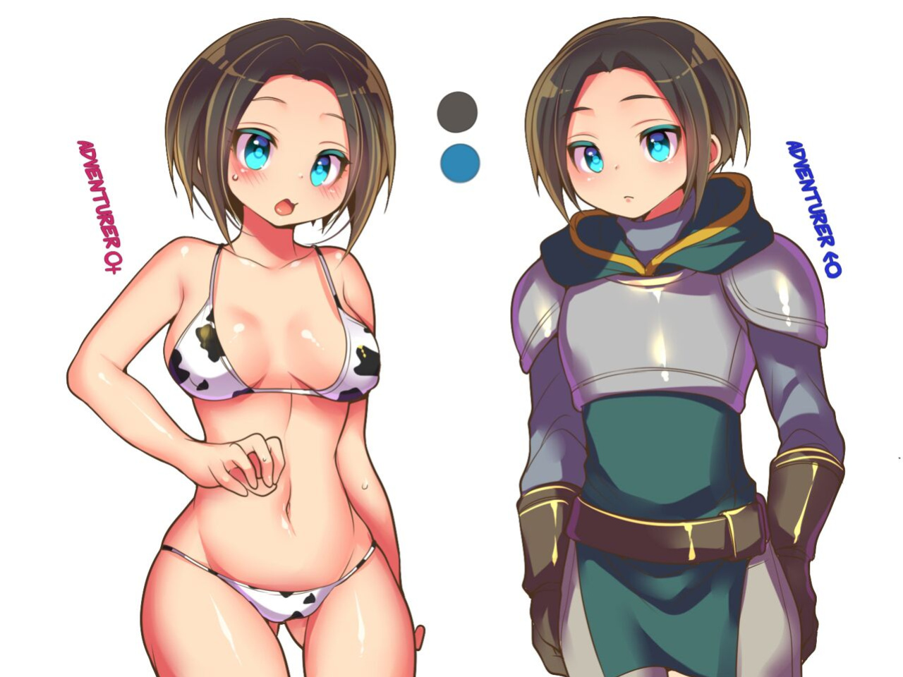[Amuai Okashi Seisakusho (Reitou Mikan)] Noroi no TS Soubi ~Boukensha wa Bikini de Mesu ni Ochiru~ | The Cursed TSEquipment ~And Adventurer Corrupted Into a Bitch by a Bikini~ [ChoriScans]