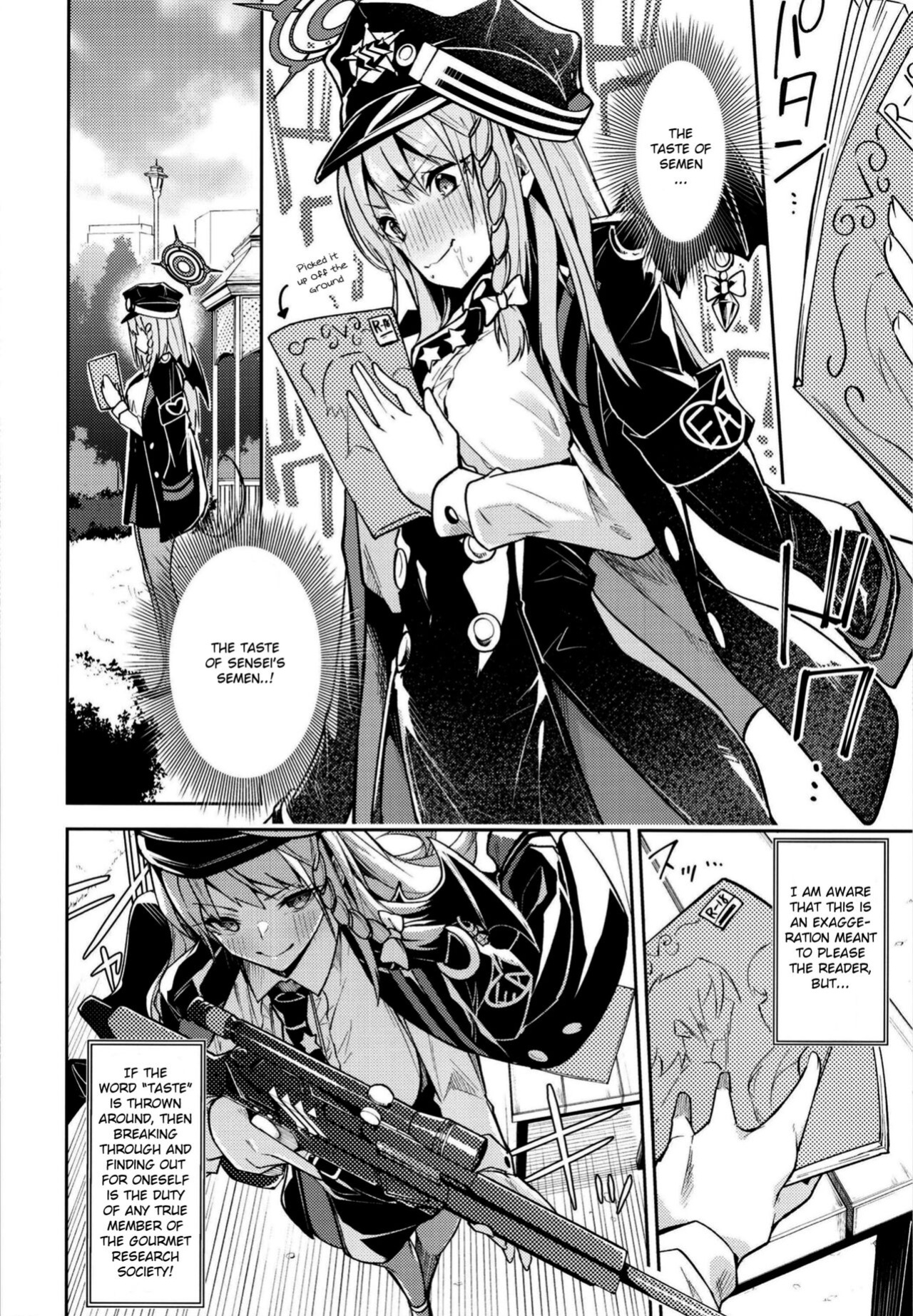 [Shinsekai Set (Hetaren)] Kurodate o Shiro ni Someru Seishoku Kenkyuu o (Blue Archive) | Sexual Gourmet Research: Dyeing Kurodate White [Douzo Lad Translations]