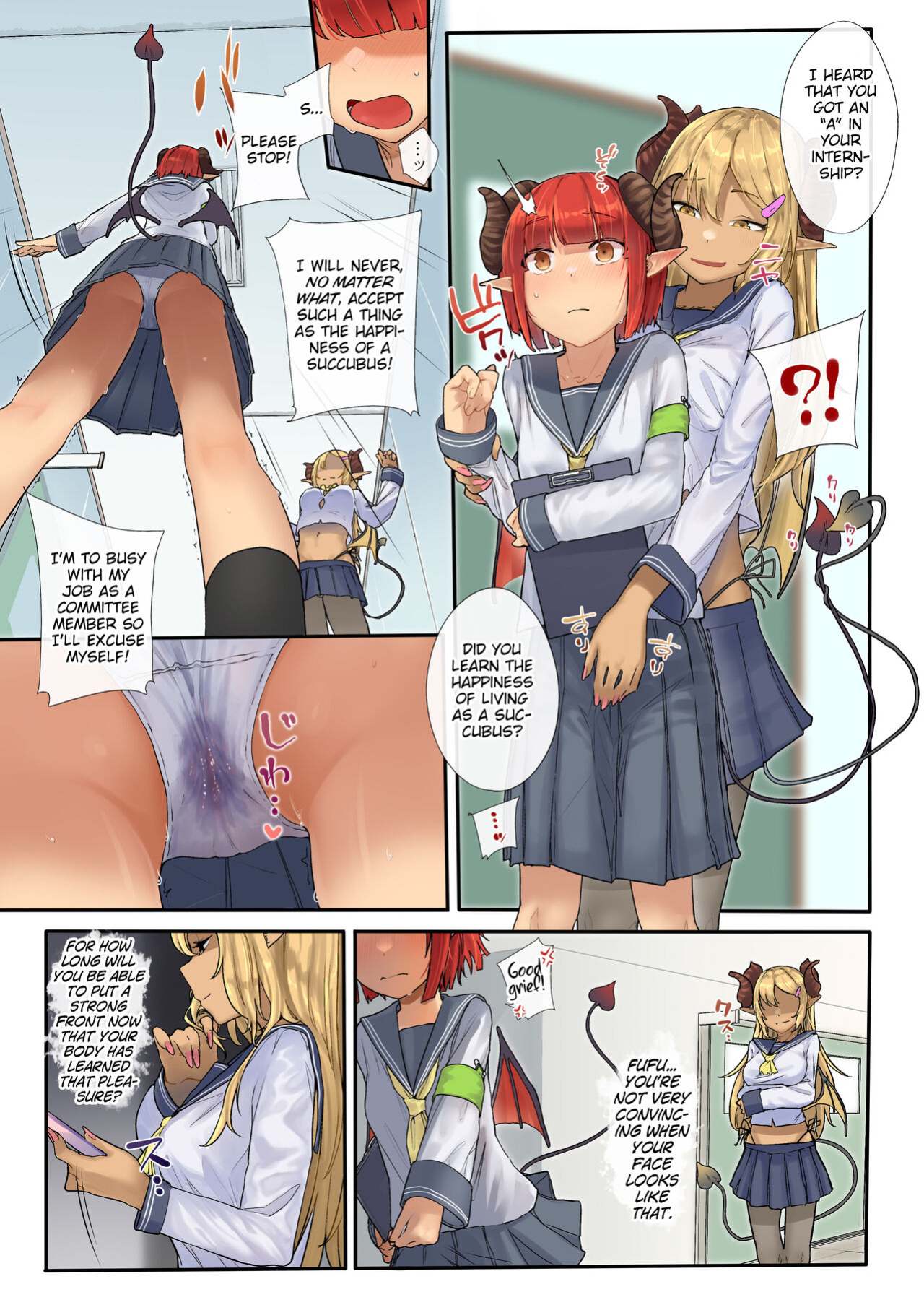 [Karamomo Tart (Kindatsu)] Keppeki Fuukiiin Succubus no Internship ～1 Shuukan Micchiri ♥ Kyousei Houshi Katsudou ~ [MrBubbles]