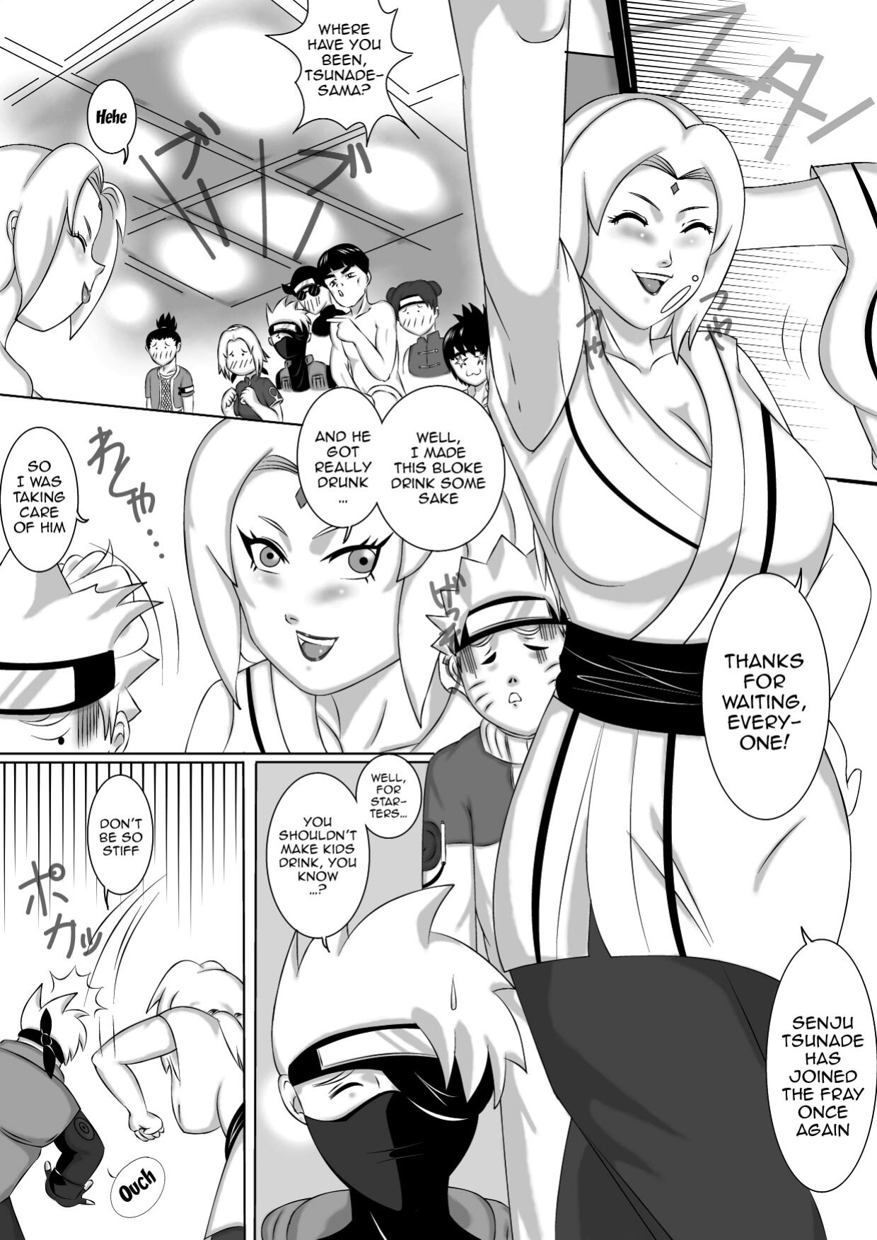 [Sarayashiki] Nomisugite Deisui Shita BBA to Yarimakutta Ken!! | The Case Of Having Sex With This Old Lady After She Got Herself Really Drunk (Naruto)