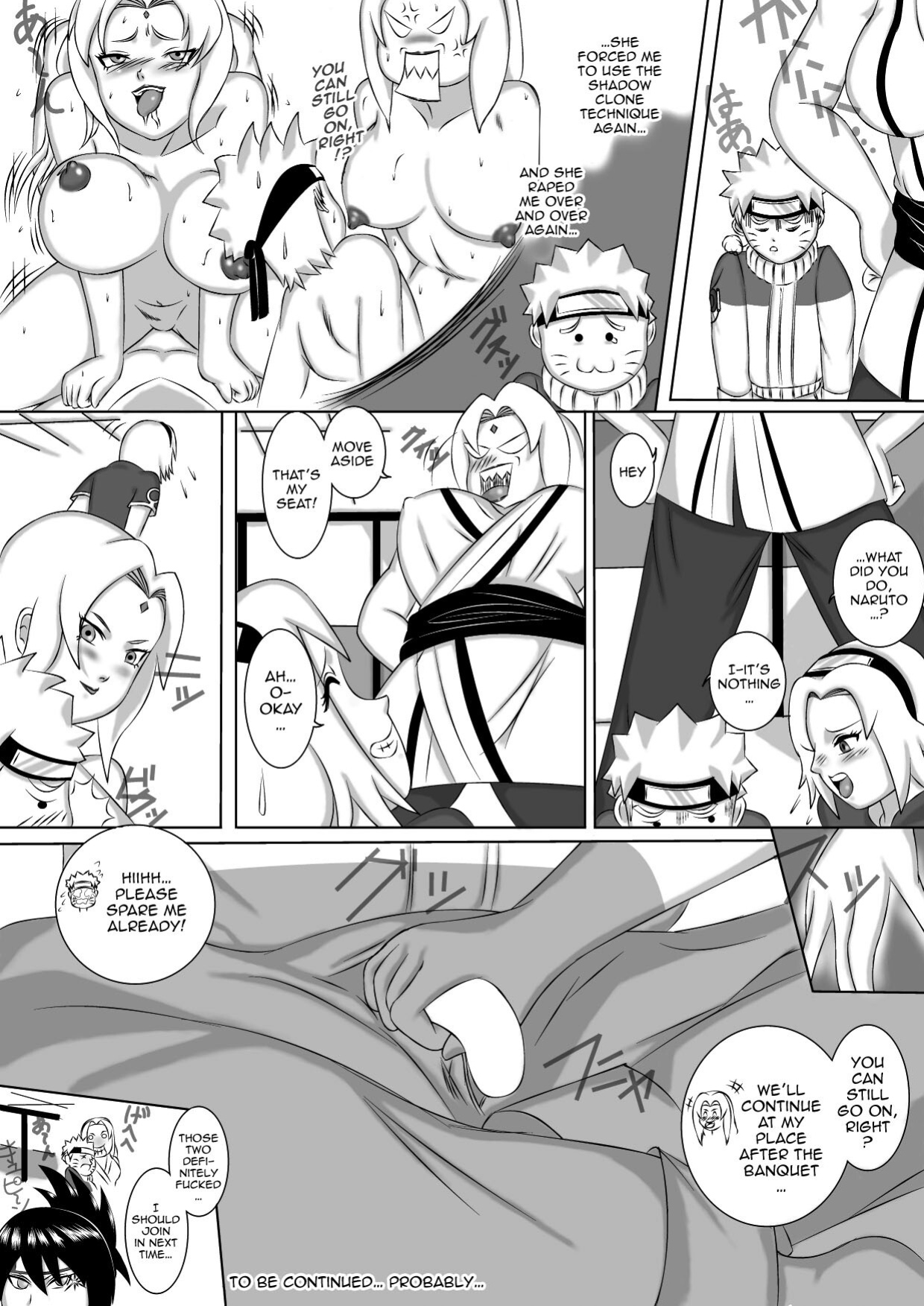 [Sarayashiki] Nomisugite Deisui Shita BBA to Yarimakutta Ken!! | The Case Of Having Sex With This Old Lady After She Got Herself Really Drunk (Naruto)