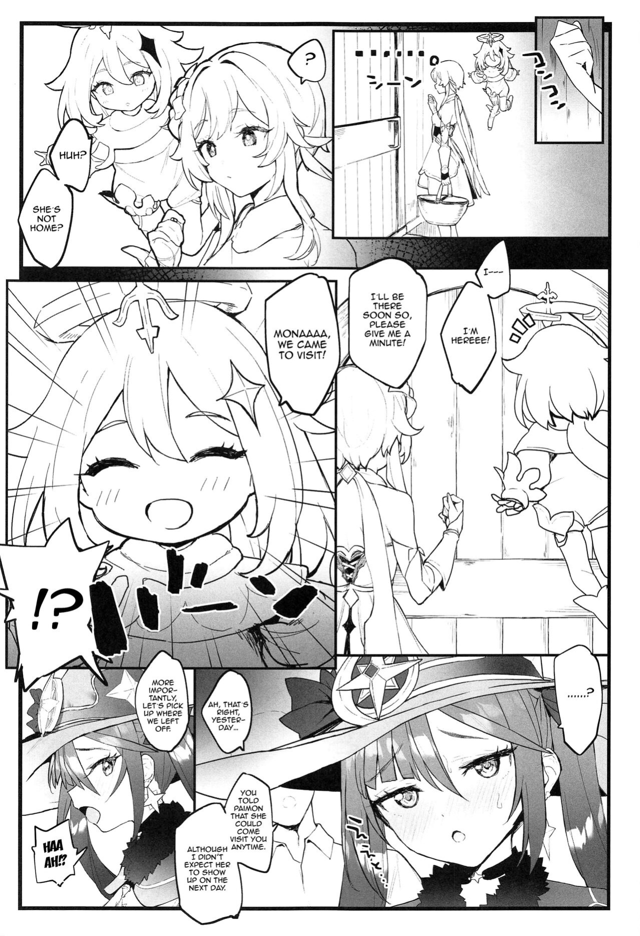 (C99) [remora field (remora)] Mona-chan no Deshi ni Natte Ichaicha Suru Hon | A Book About Becoming Mona-chan's Disciple And Getting Lewd With Her (Genshin Impact)
