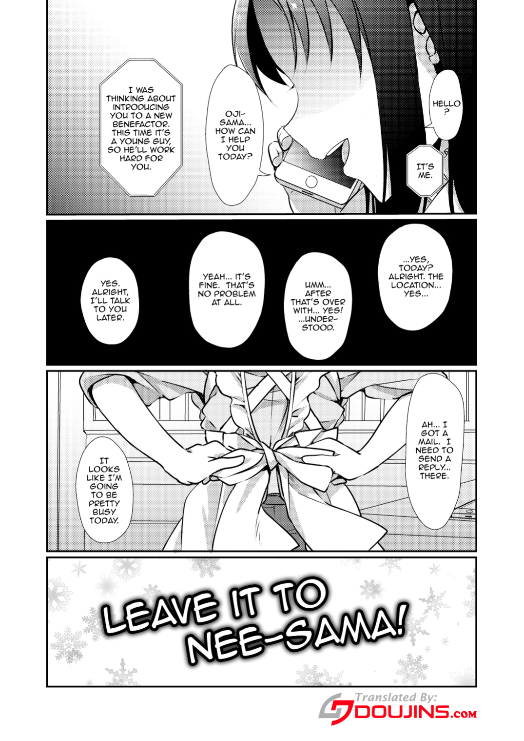 [Fukurou no Yuubinya san (Ueto Ruri)] Nee-sama ni Omakase | Leave It To Nee-sama (Love Live! Sunshine!!)