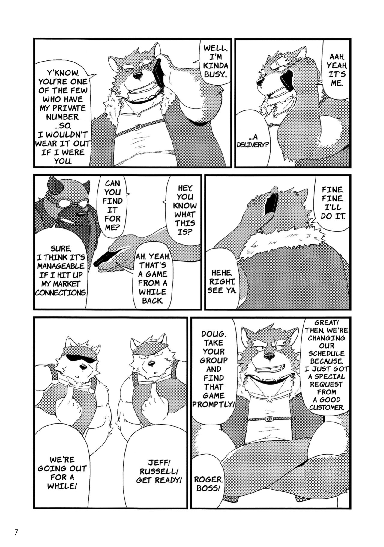 (Shinshun Kemoket) [KAKUNI (Iwano)] Oyabun to Himitsu no Irai | Boss and The Secret Request {Rhyhorn}