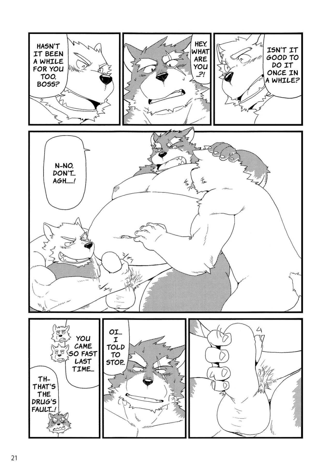 (Shinshun Kemoket) [KAKUNI (Iwano)] Oyabun to Himitsu no Irai | Boss and The Secret Request {Rhyhorn}