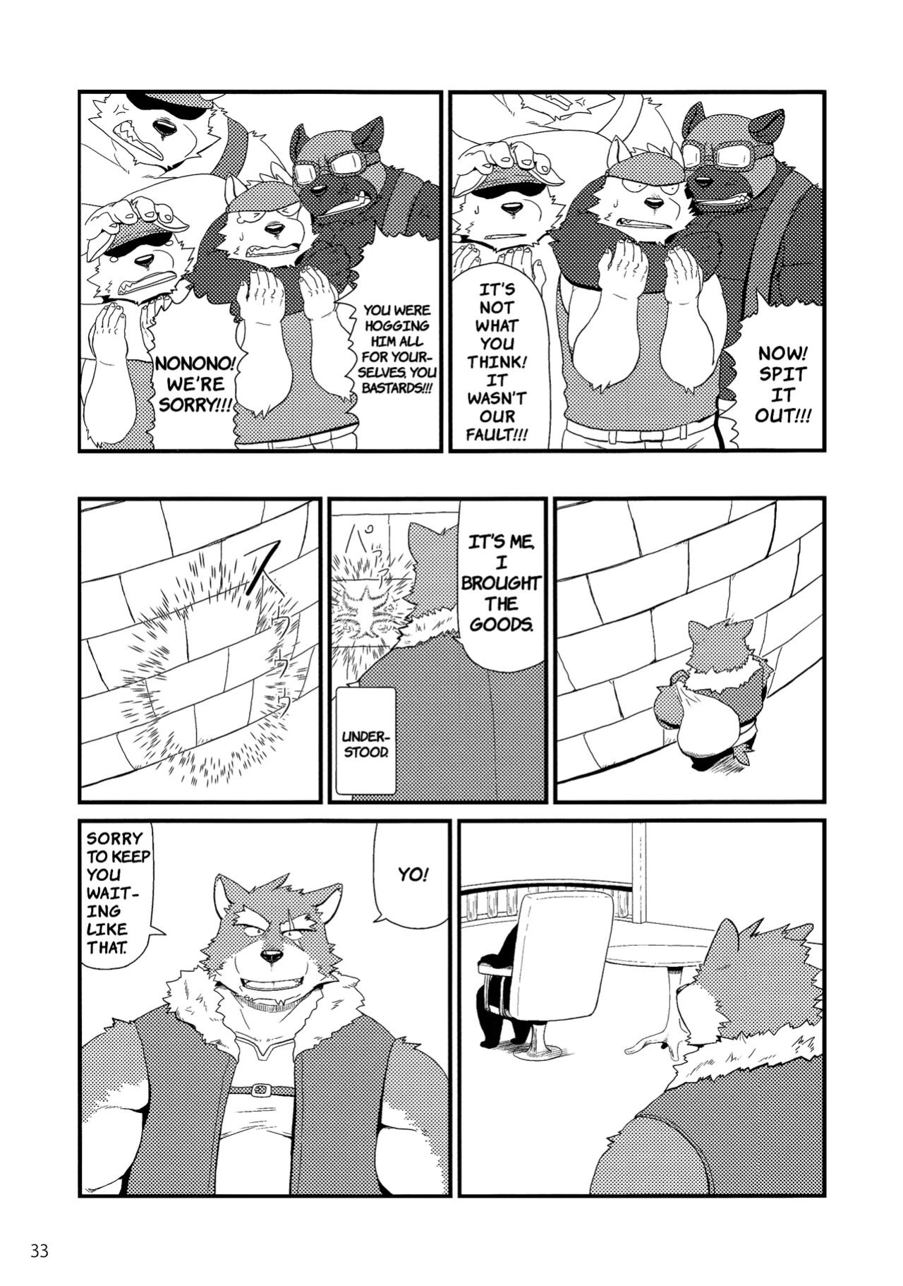 (Shinshun Kemoket) [KAKUNI (Iwano)] Oyabun to Himitsu no Irai | Boss and The Secret Request {Rhyhorn}