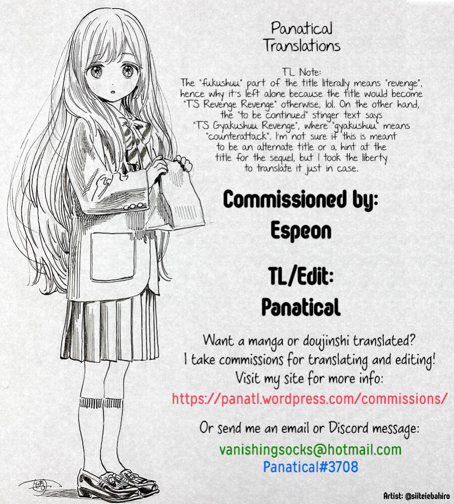 [Ebimashi (Ebina Ebi)] TS Fukushuu Revenge 1 ~I got a sex change, became a beautiful girl, and will get revenge and turn my life around!~ [Panatical]