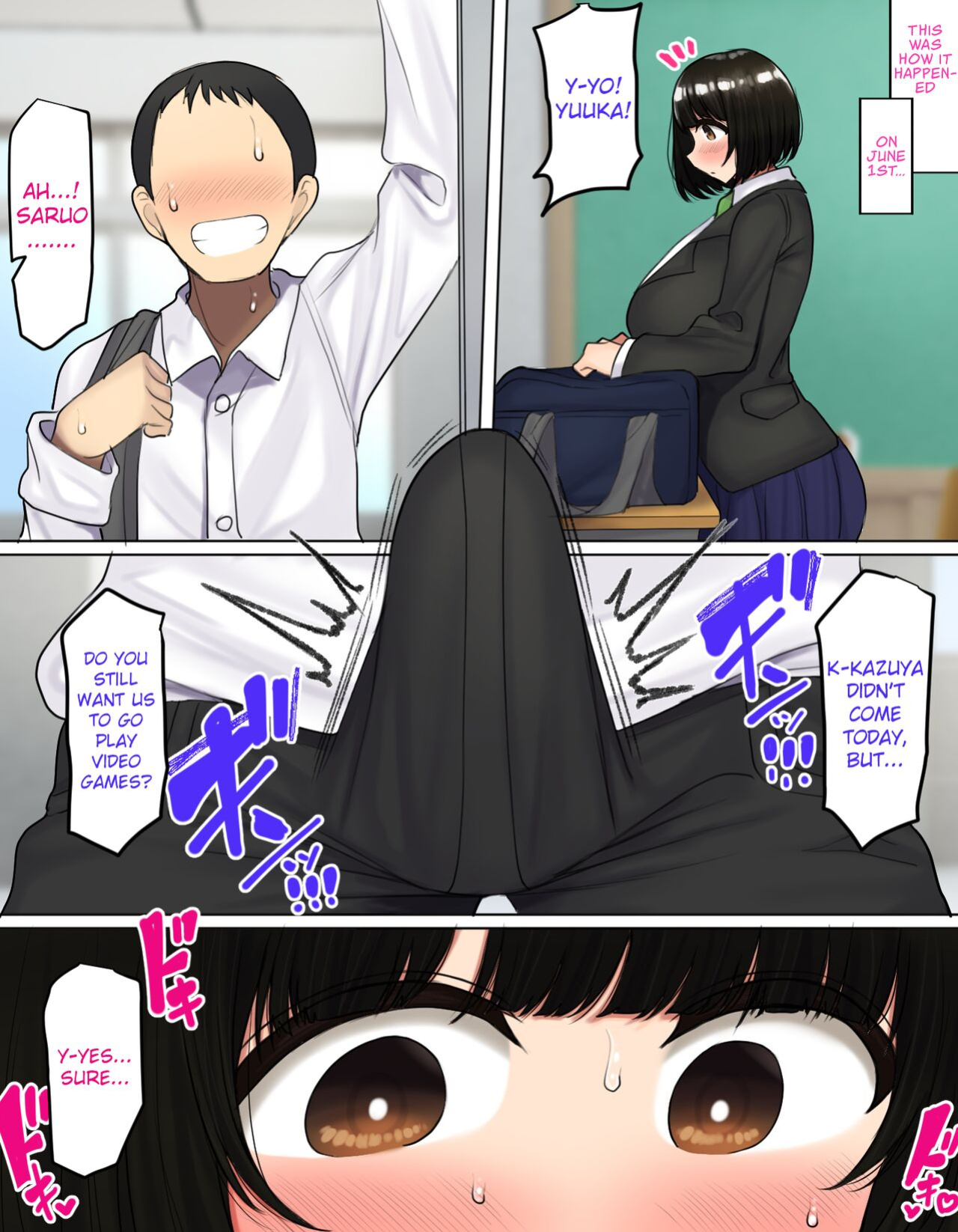 [Hamusuta-nonikomi (Motsuaki)] YUUKA'S VERSION of Because my childhood friend is not interested in sex, I fucked his friend instead [Rewrite]
