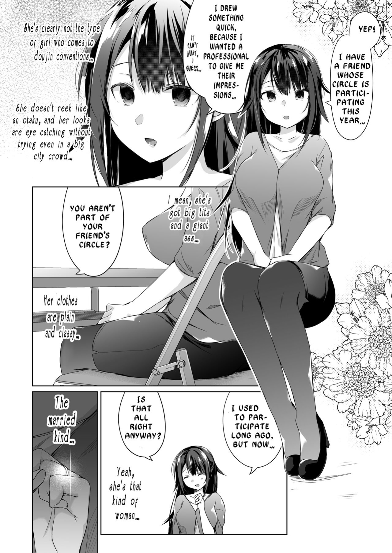 [Hirahira (Hirari)] Doujin Event no Shucchou Henshuubu ni Itta Hi kara Tsuma no Yousu ga... | My wife has been acting weird since the doujin convention…
