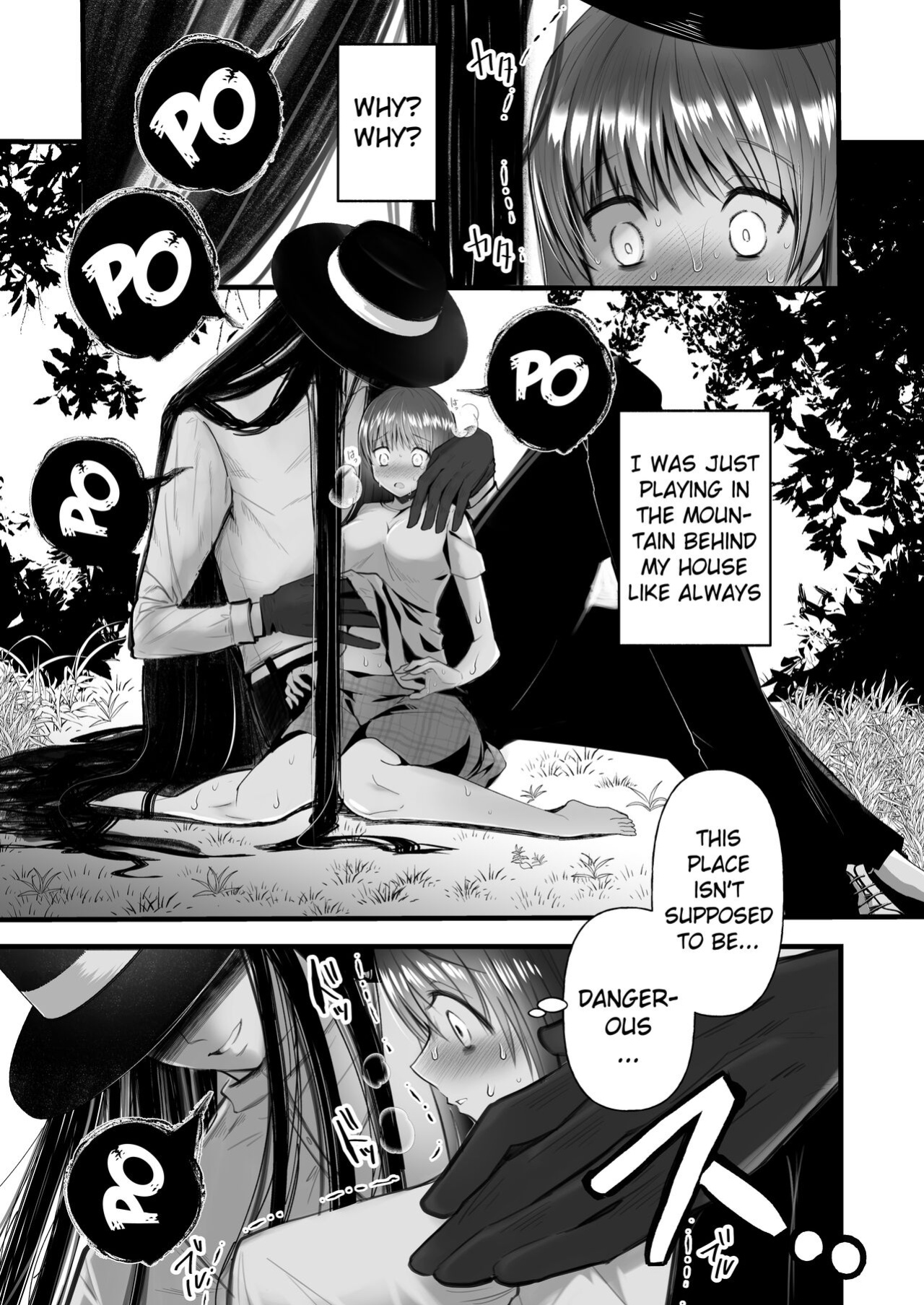 [kmtbknm (mattro)] Kaishoku Suru Ori ~Yama de Kaii ni Miirareta Watashi~ | I was Entranced by the Ghost in the Mountains [Pangean]