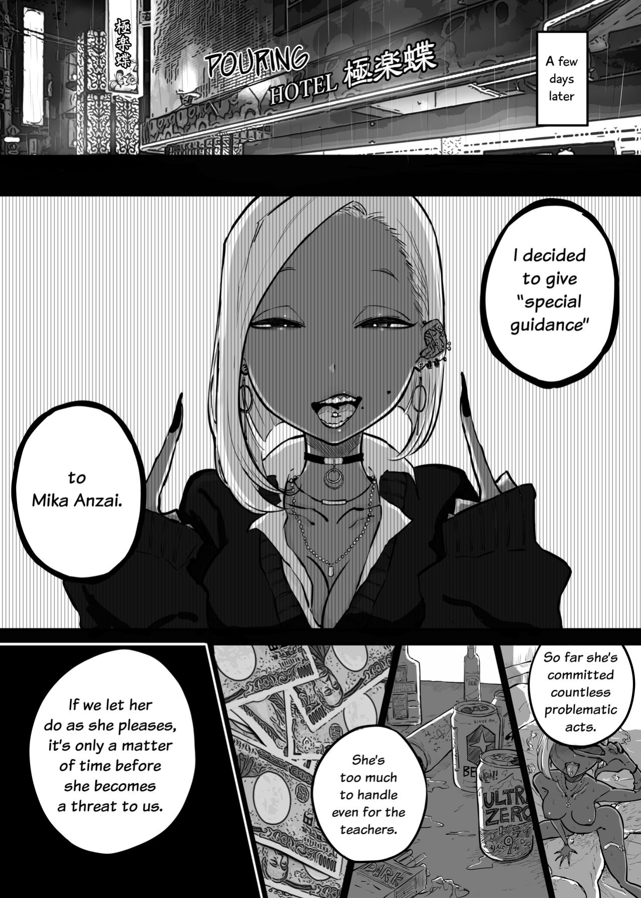 [Sky Dogma (Pandacorya)] Sparta Sensei ga Oshiego no Bitch Gal ni Ecchi na Koto Sareru Hanashi 3 | The Story of a Strict Teacher Who Got Fucked by Her Gyaru Bitch Student #3 [YuriYaku]
