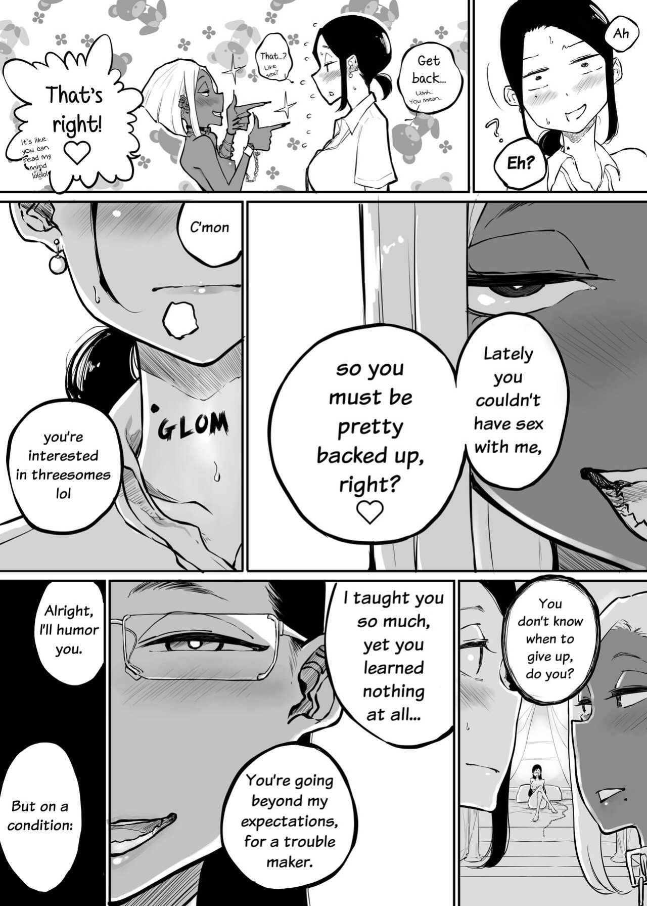 [Sky Dogma (Pandacorya)] Sparta Sensei ga Oshiego no Bitch Gal ni Ecchi na Koto Sareru Hanashi 3 | The Story of a Strict Teacher Who Got Fucked by Her Gyaru Bitch Student #3 [YuriYaku]