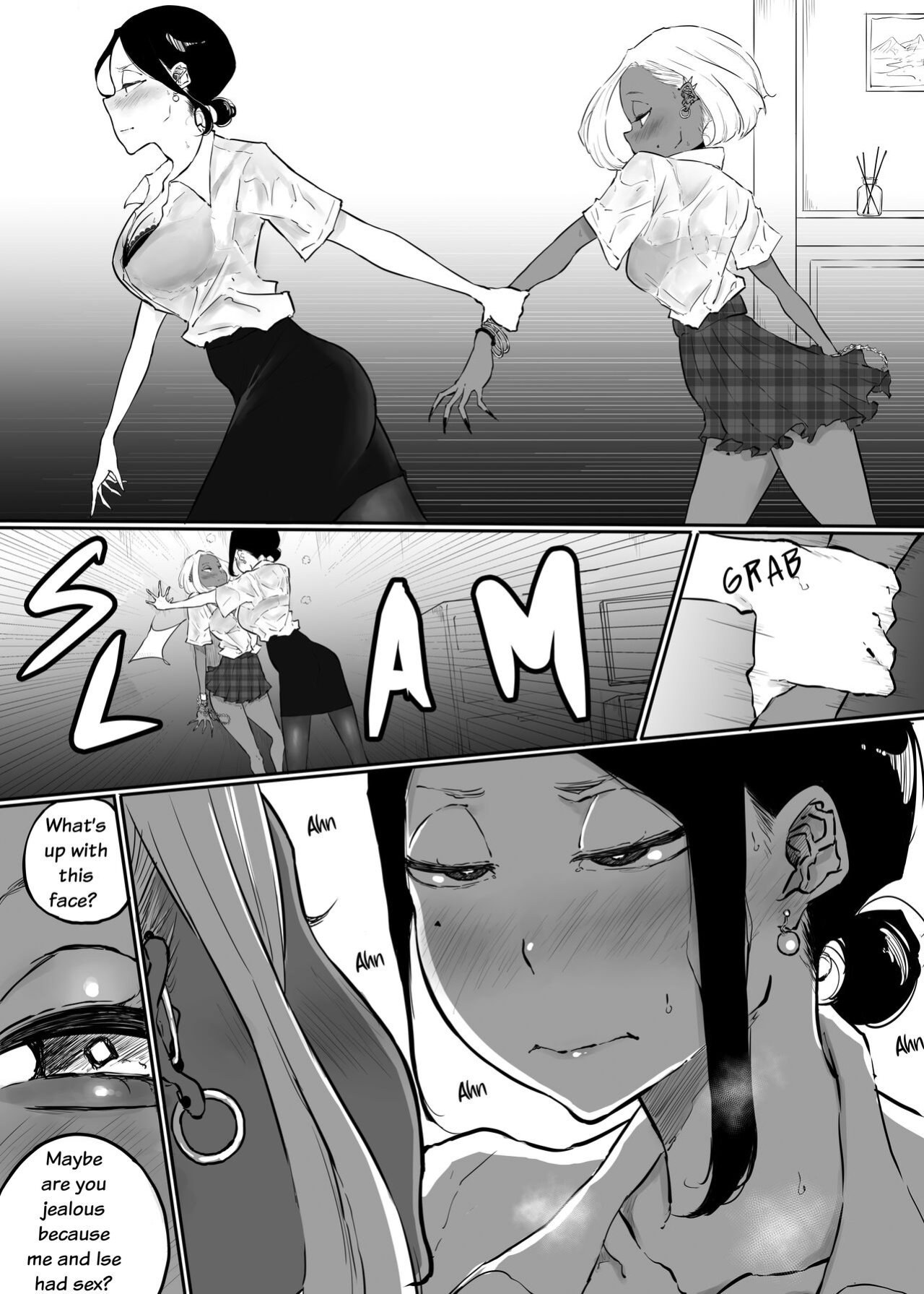 [Sky Dogma (Pandacorya)] Sparta Sensei ga Oshiego no Bitch Gal ni Ecchi na Koto Sareru Hanashi 3 | The Story of a Strict Teacher Who Got Fucked by Her Gyaru Bitch Student #3 [YuriYaku]