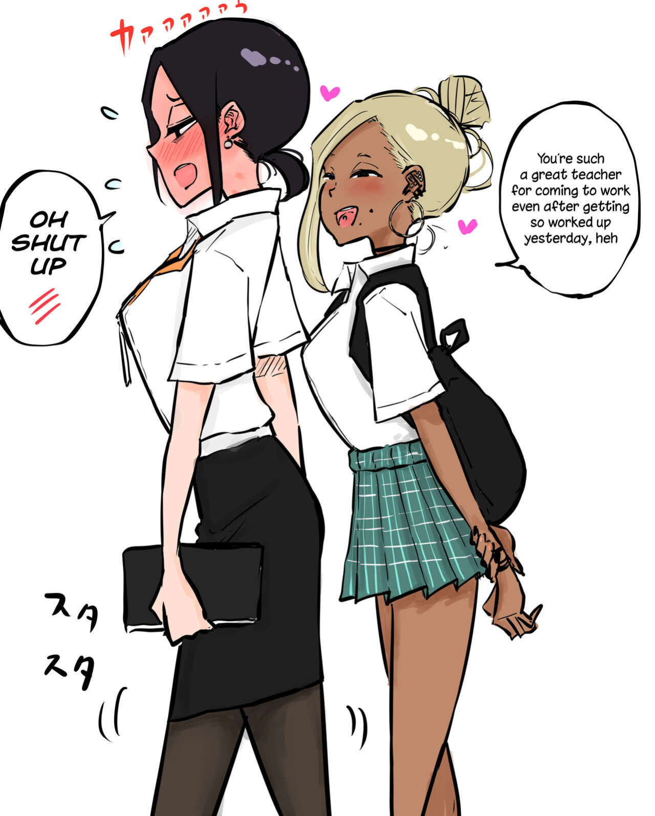 [Sky Dogma (Pandacorya)] Sparta Sensei ga Oshiego no Bitch Gal ni Ecchi na Koto Sareru Hanashi 3 | The Story of a Strict Teacher Who Got Fucked by Her Gyaru Bitch Student #3 [YuriYaku]