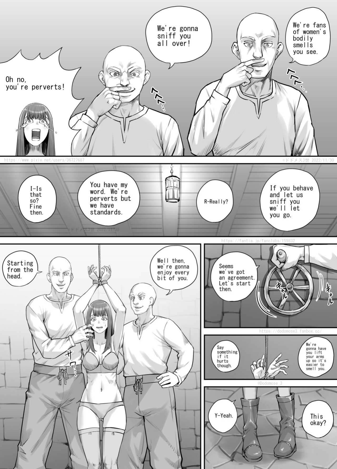 [DODOMESU3SEI] 変態に攫われた女性の話（English Version） (Pixiv Fanbox)