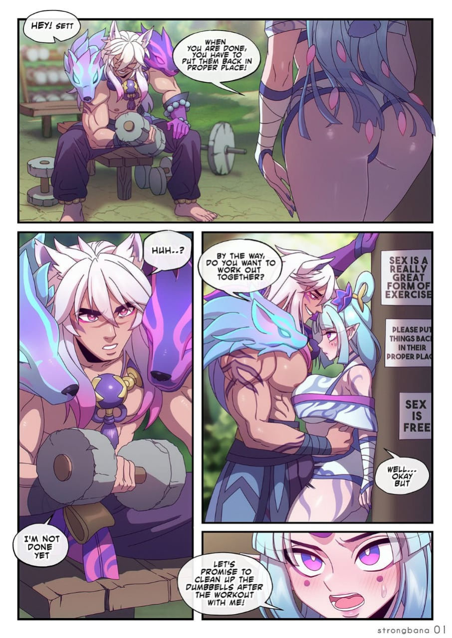 [Strong Bana] Sett x Soraka spirit blossom (Short Comic)