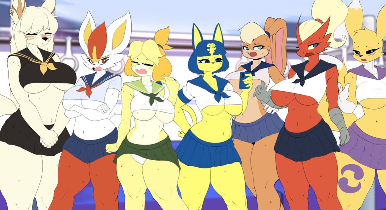 Burgerkiss Train Girls - Part 3 Group Shots + Background Girls (Bonus)