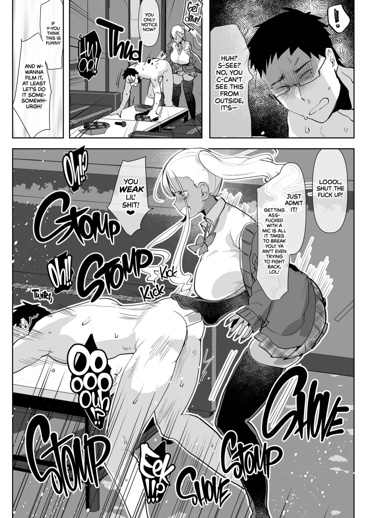 [Aimaitei (Aimaitei Umami)] Kigen no Warui Kuro Gal Futanari Kanojo ni Karaoke ni Yobidasareta Kekka... | What Happens When Your Tan Gyaru Futa Girlfriend Is in a Bad Mood and Invites You To Karaoke...