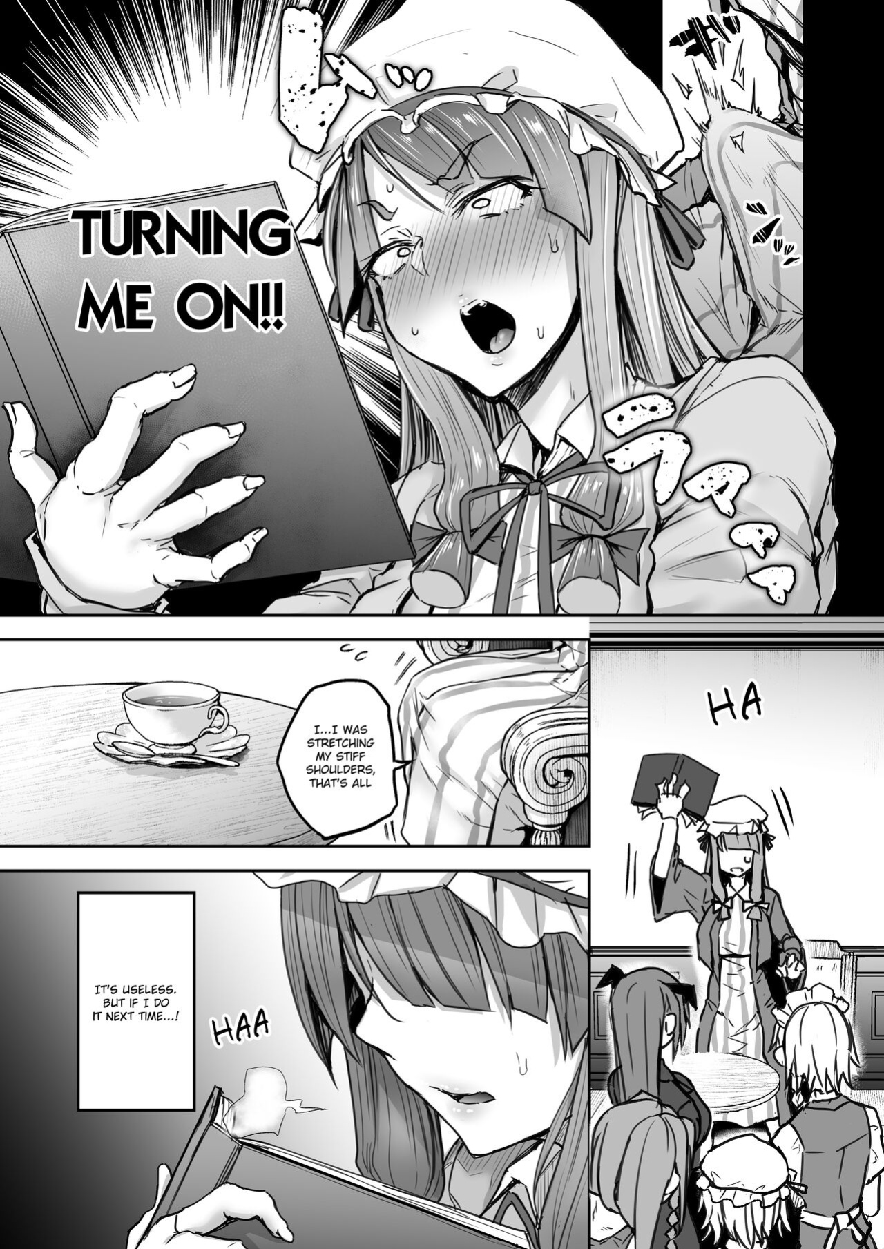 [Yatsuki Hiyori] Futanari Daitoshokan ga Gihindai de Onaru Hanashi (Touhou Project)
