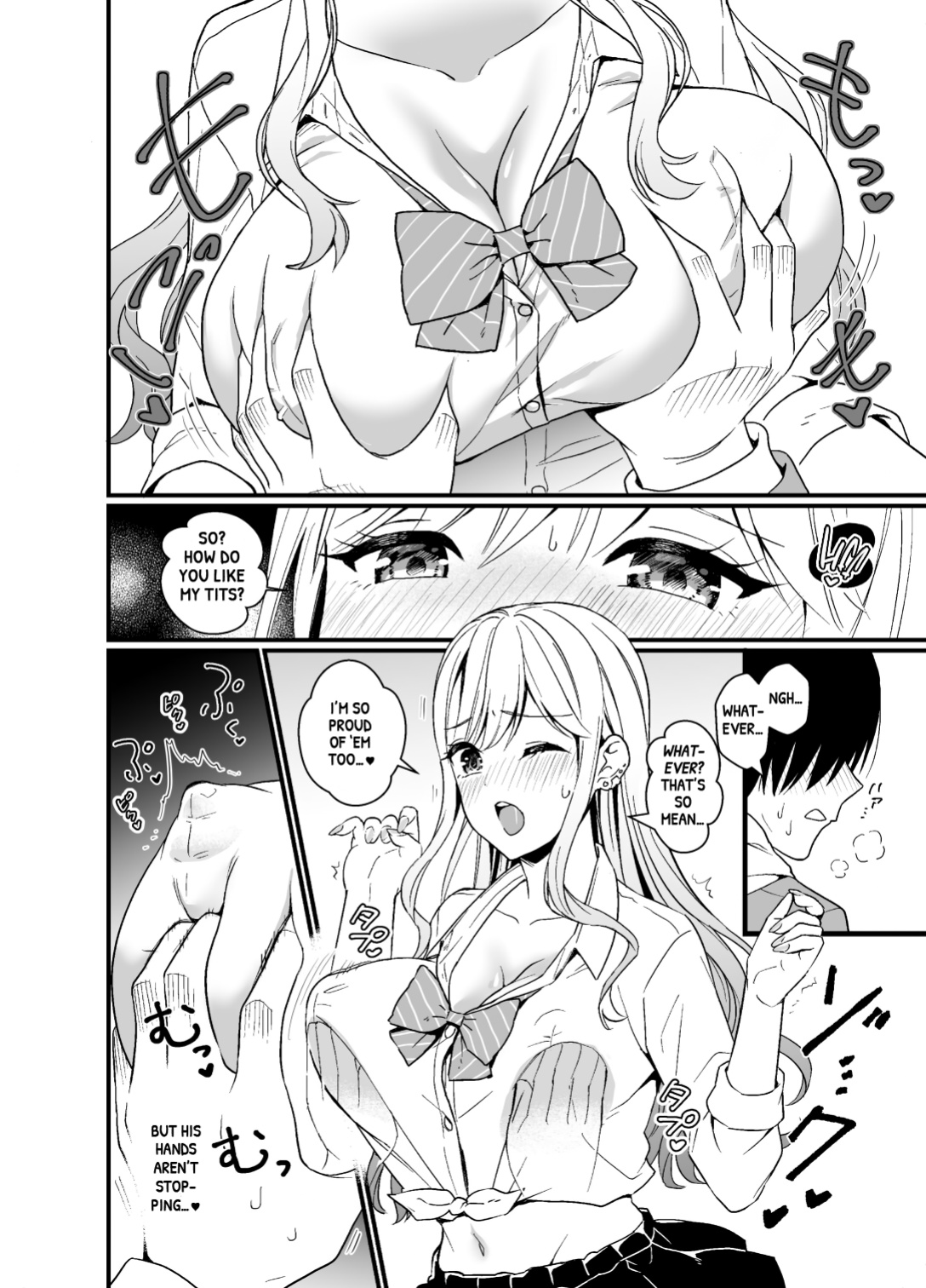 [Miwami (Ono Hiroki)] Gal ni Houkago Oppai Sawatte ku? te Sasowareru Hanashi | That Time Gyarus Asked Me to Grope their Tits After Class [head empty]