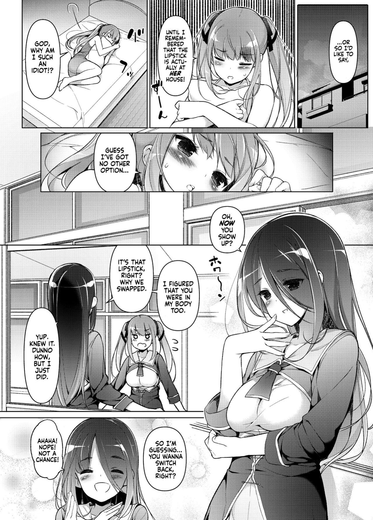 [Massaratou (Motomushi)] Watashi wo Baka ni Shita Onna ni Natta | I Swapped Bodies With My Bully [Xzosk]