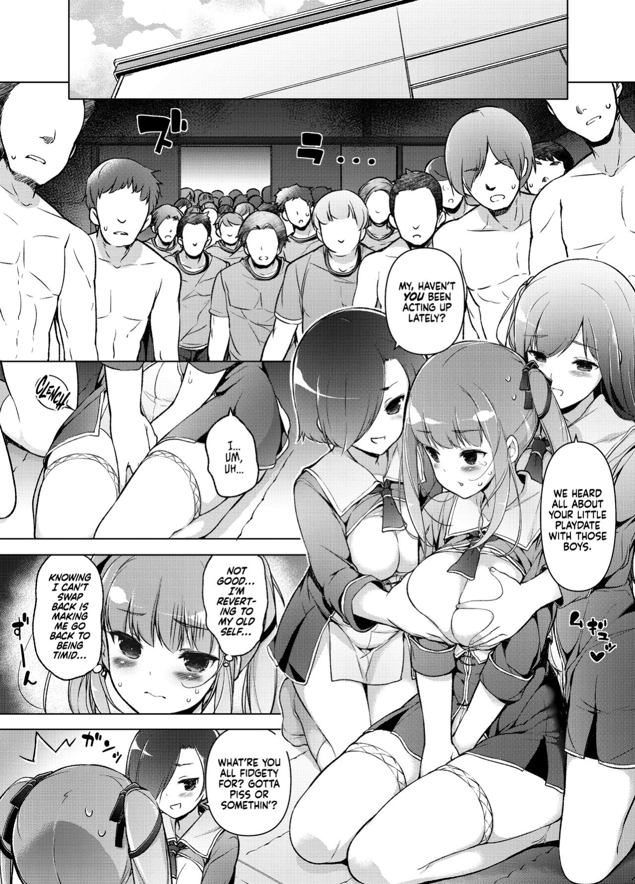 [Massaratou (Motomushi)] Watashi wo Baka ni Shita Onna ni Natta | I Swapped Bodies With My Bully [Xzosk]